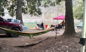 Kevin K.'s photo of camping with pets at North Fork Coeur D'Alene River near Cataldo, ID