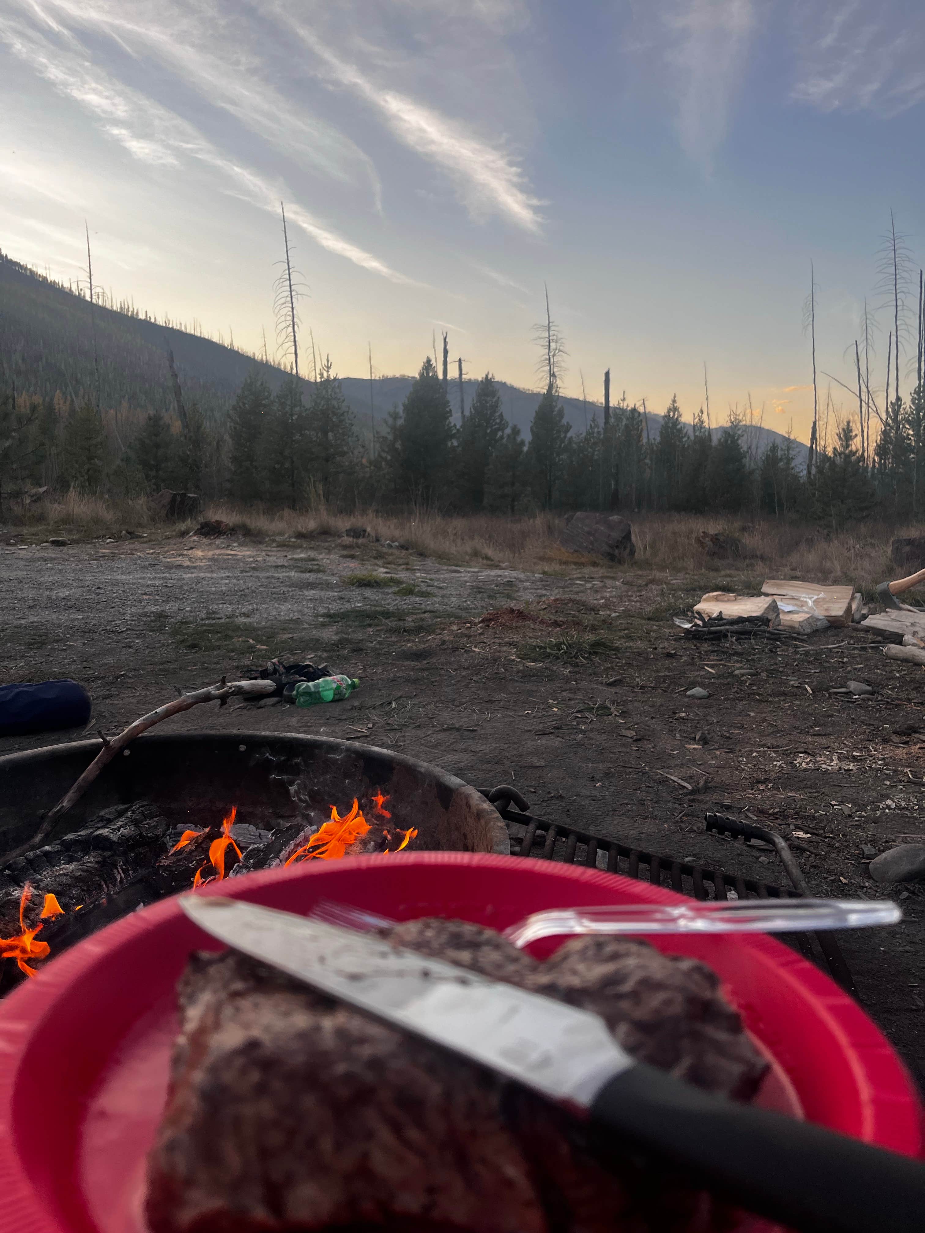 Camper-submitted photo at North fork Flathead River dispersed camping near Whitefish, MT
