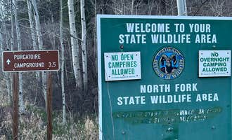 Camping near Home Mountain Reservoir SWA - Dispersed Campsites: North Fork Purgatiore River, Weston, Colorado