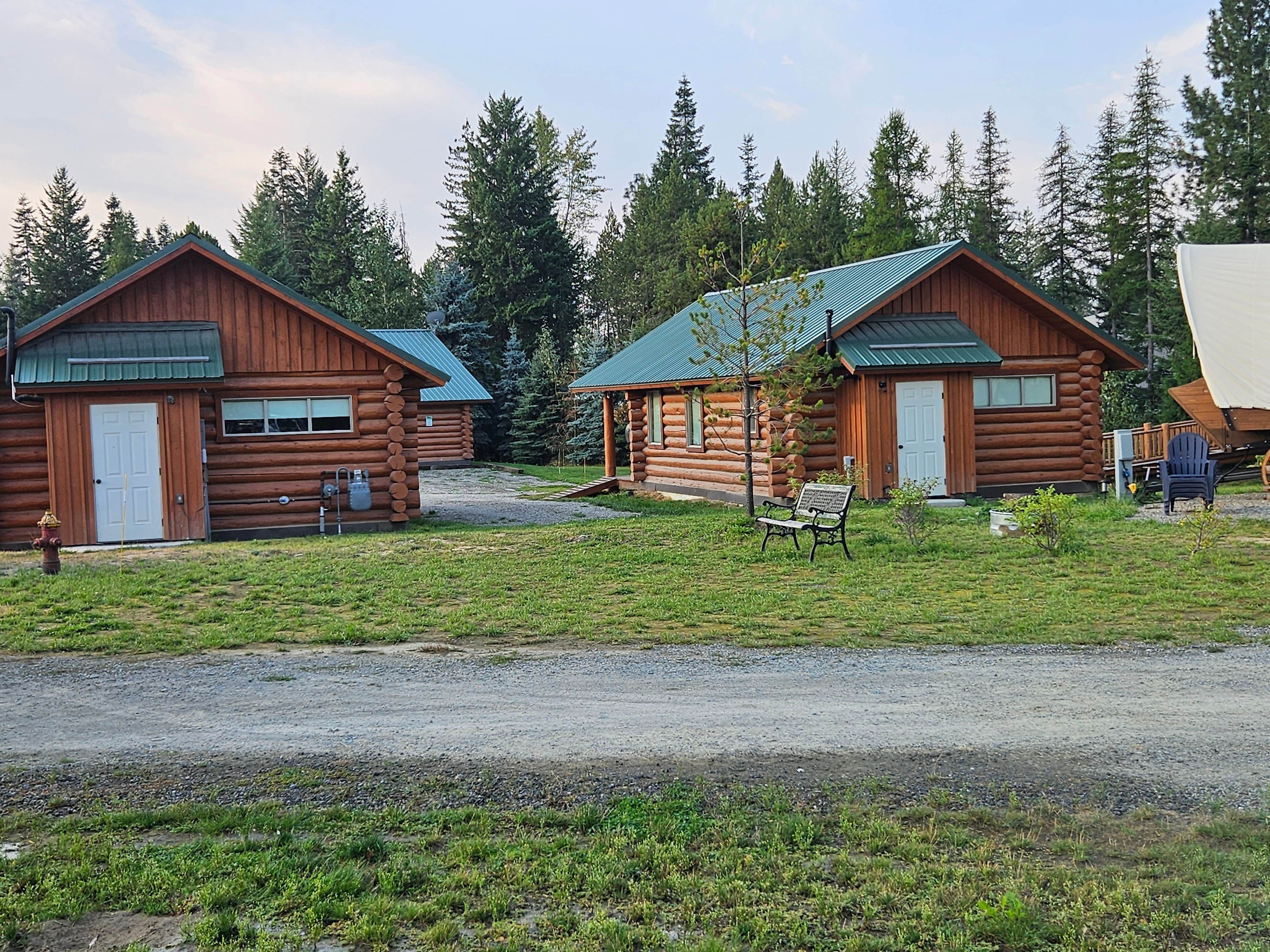 David P.'s photo of a cabin at North Haven Campground near Bonners Ferry, ID