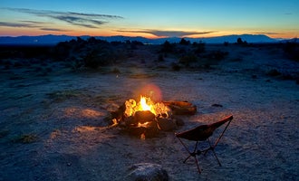 Camping near Indian Springs near lava field — Mojave National Preserve: North Lava Tube Camp, Baker, California