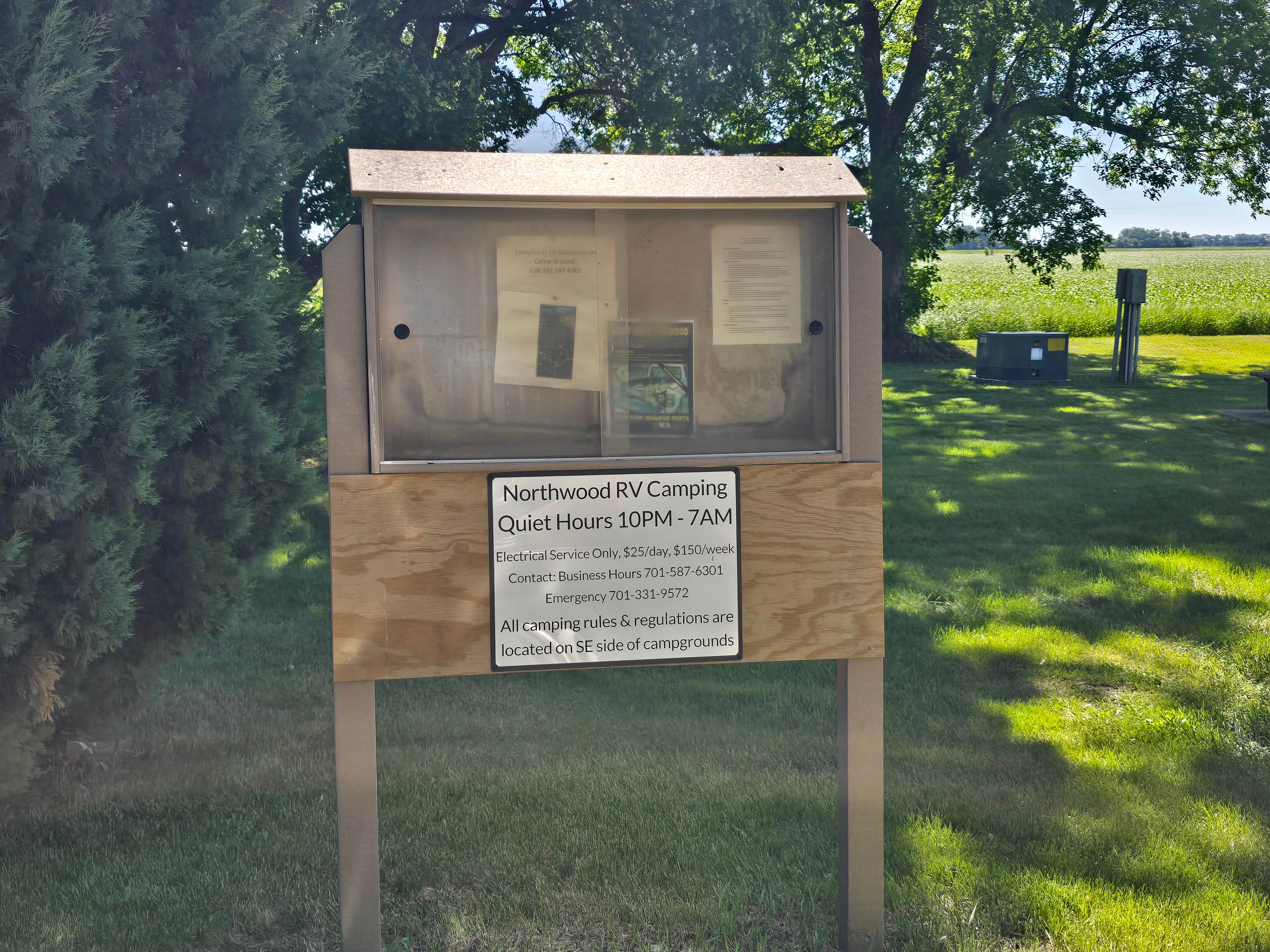 Camper-submitted photo at Northwood City RV Park near Larimore, ND