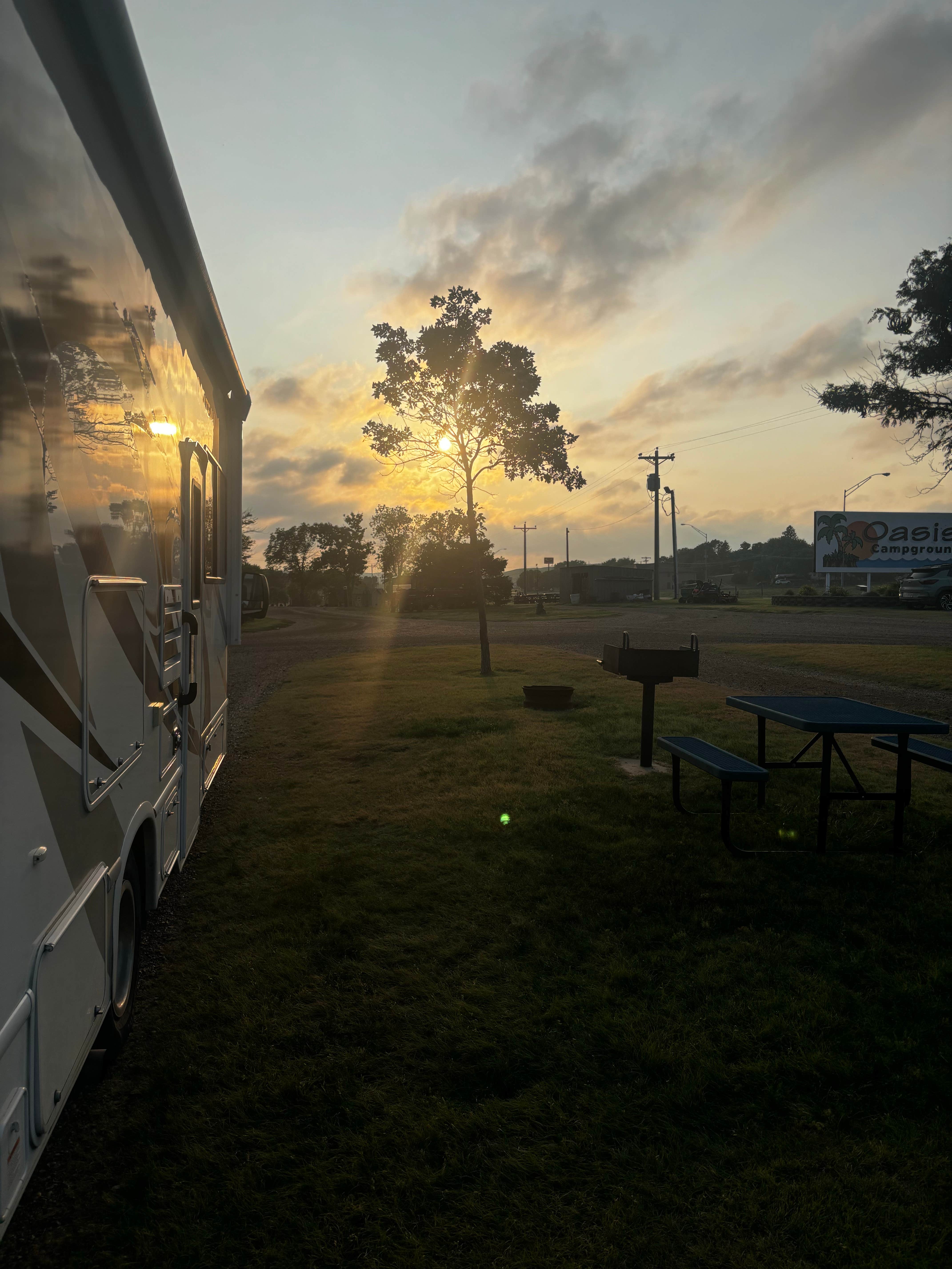 Jennifer H.'s photo of rv camping at Oasis Campground near Chamberlain, SD