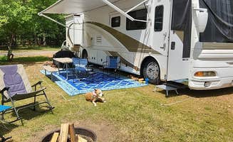 Ellen A.'s photo of camping with pets at Oasis Campground & Waterpark near Nekoosa, WI