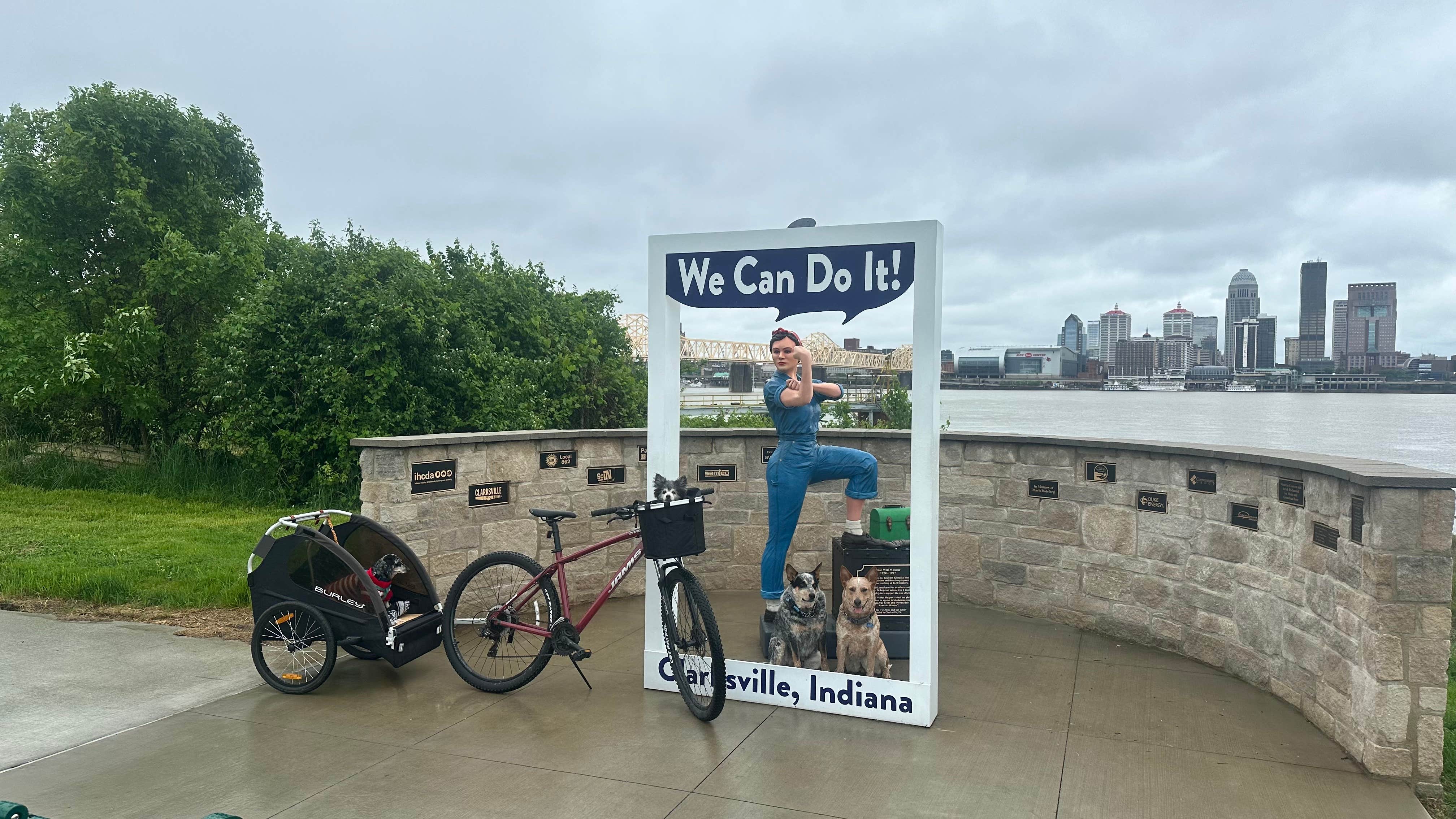 Shelly S.'s photo of camping with pets at O'Bannon Woods State Park Campground near Wellington, KY