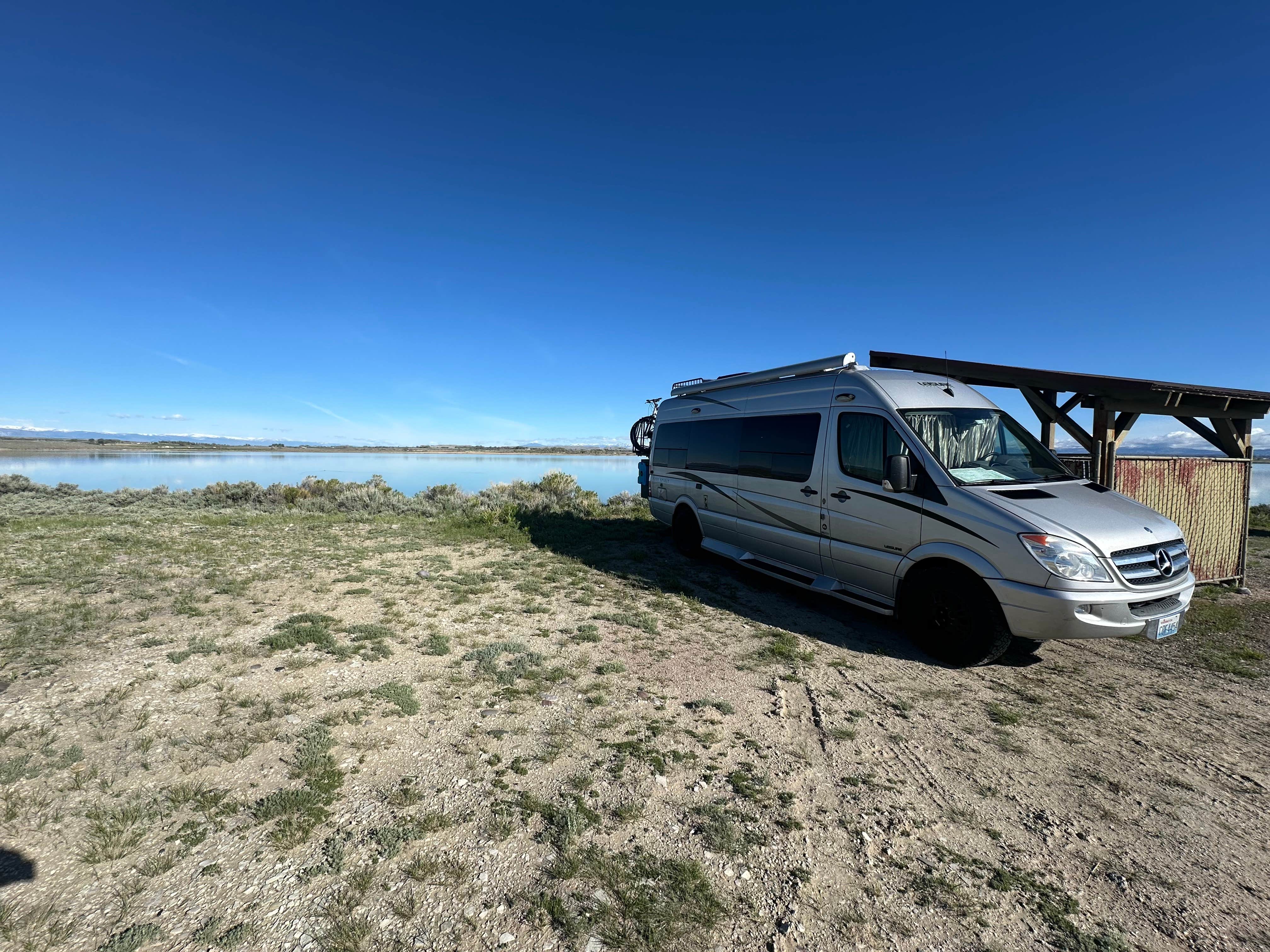 Teresa A.'s photo of rv camping at Ocean Lake near Shoshoni, WY