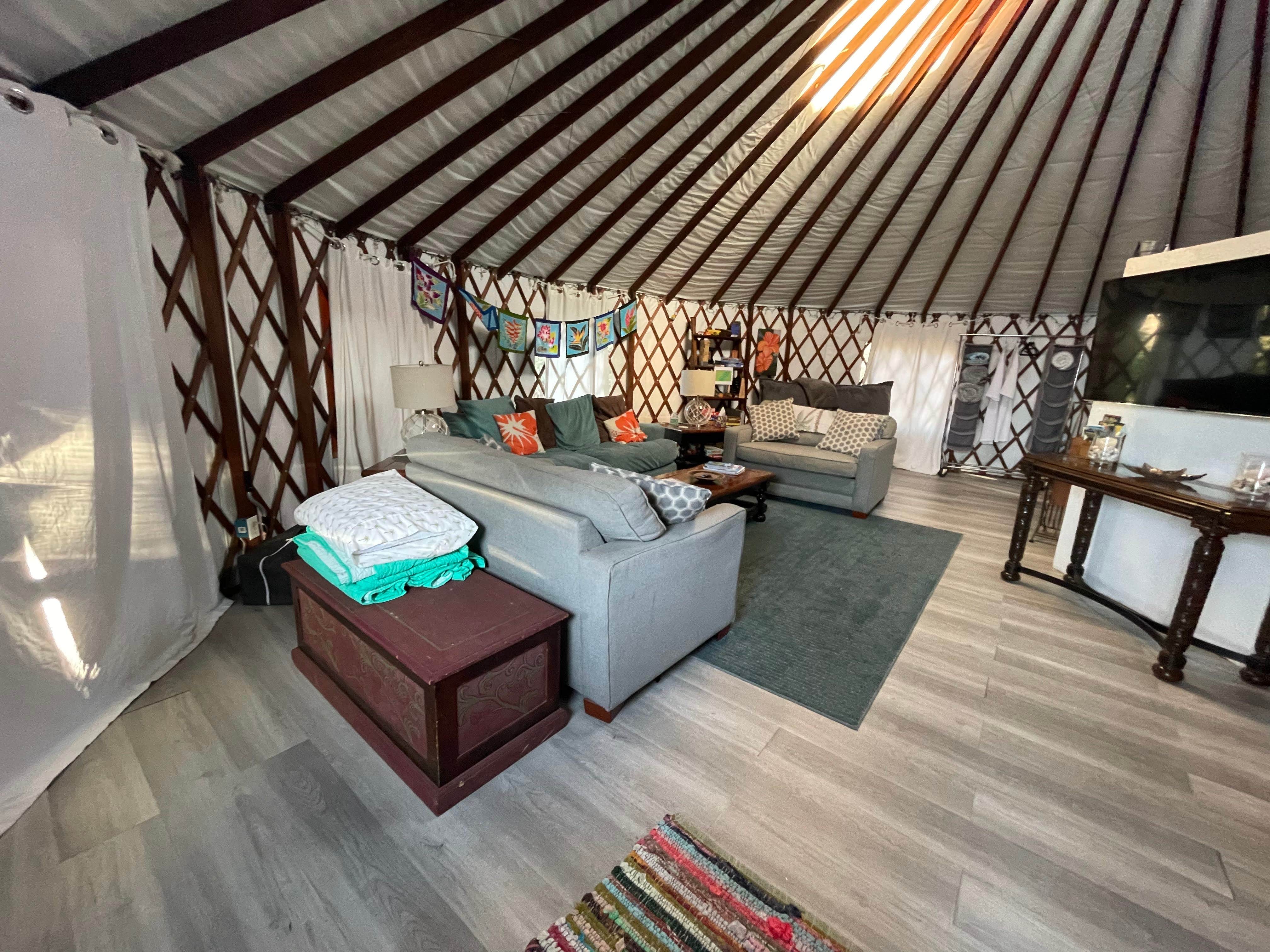 Camper-submitted photo at Ocean View Yurts near Kailua, HI