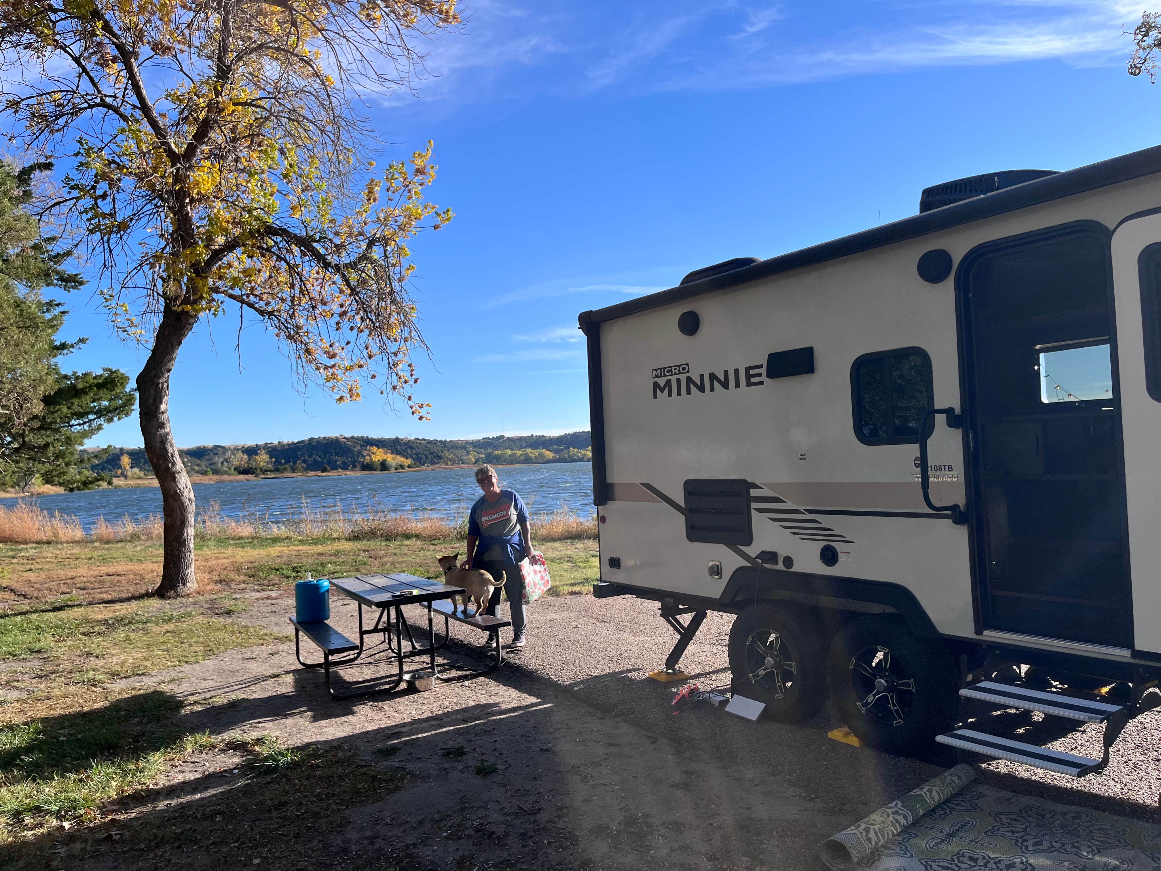patty W.'s photo of rv camping at Lake Ogallala State Recreation Area Campground near Lewellen, NE