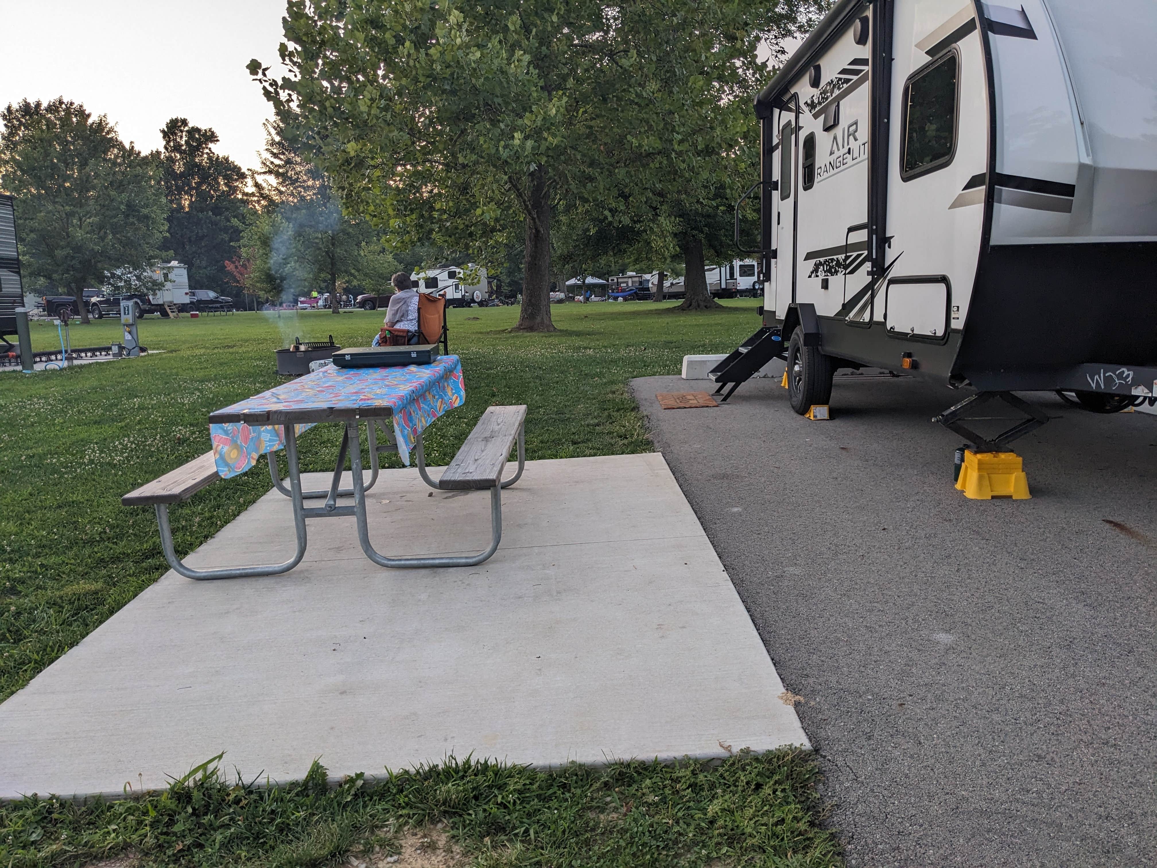 Kim H.'s photo of rv camping at Cowan Lake State Park Campground near Terrace Park, OH