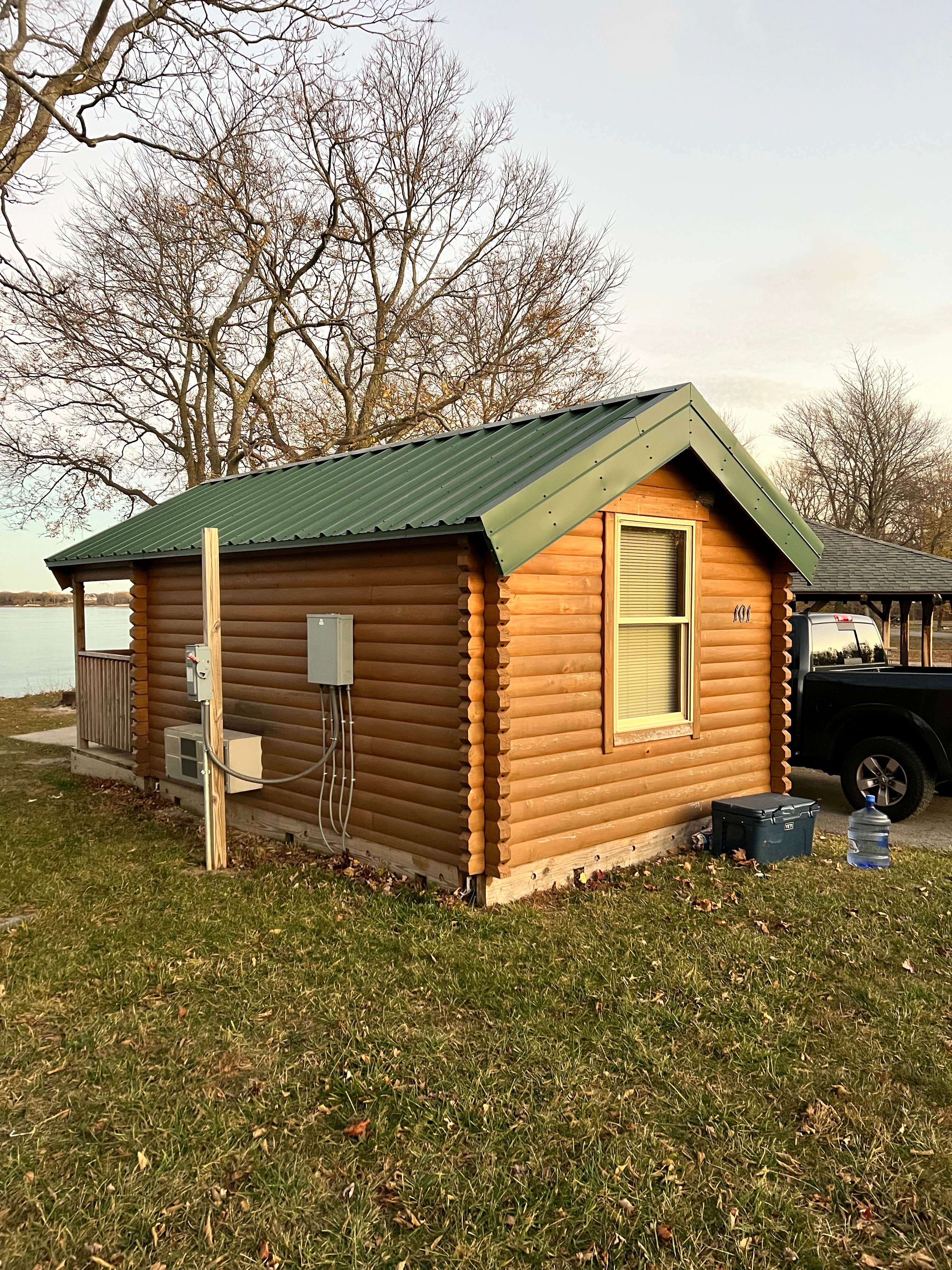 Tyler S.'s photo of glamping accommodations at Kelleys Island State Park Campground near Clyde, OH