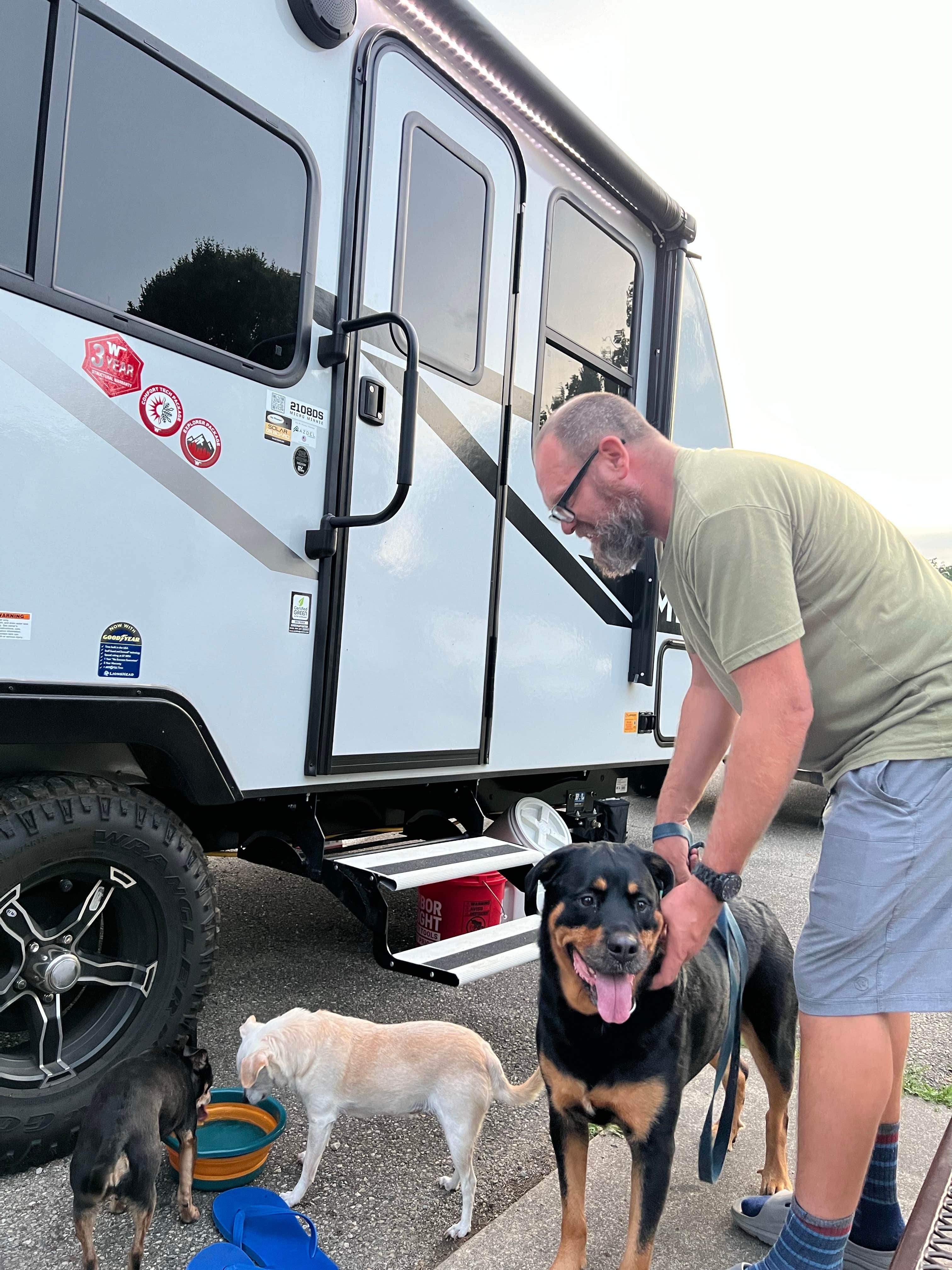 Ryan M.'s photo of camping with pets at Wright-Patterson FamCamp near Belmont, OH