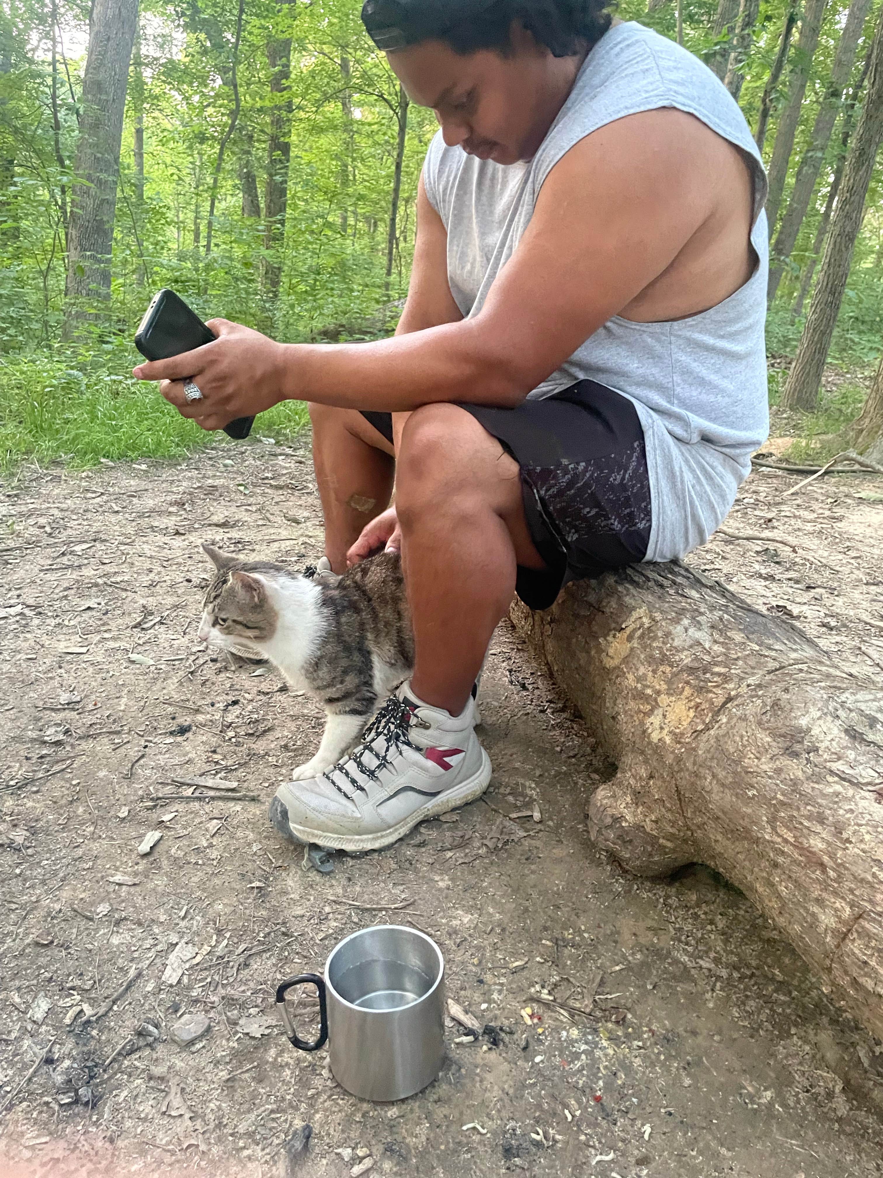 Lani R.'s photo of camping with pets at Zaleski State Forest near Wayne National Forest