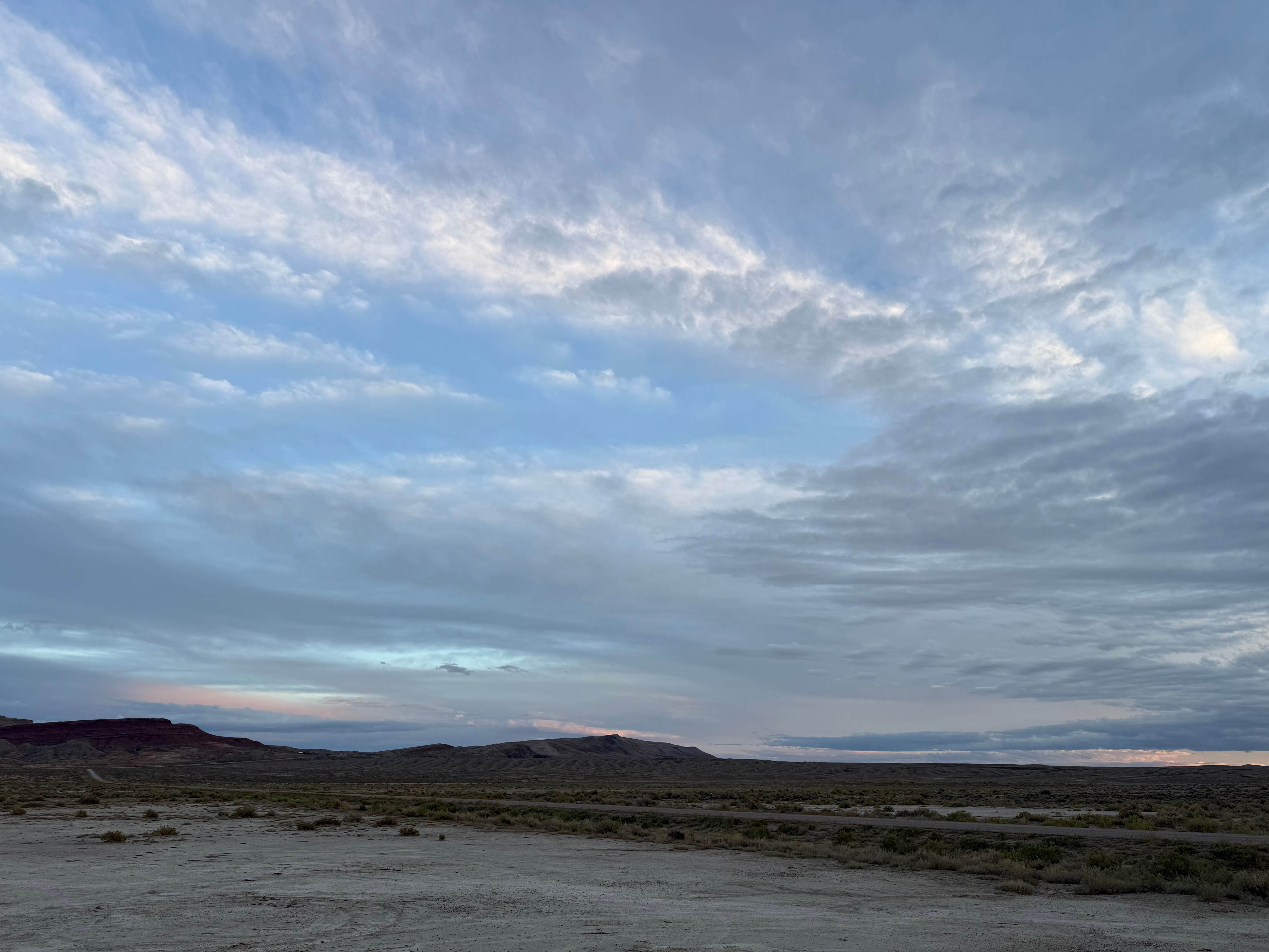 Camping near Cottonwood Campground Wyoming: Oil Road to the Mines Dispersed Site, Jeffrey City, Wyoming