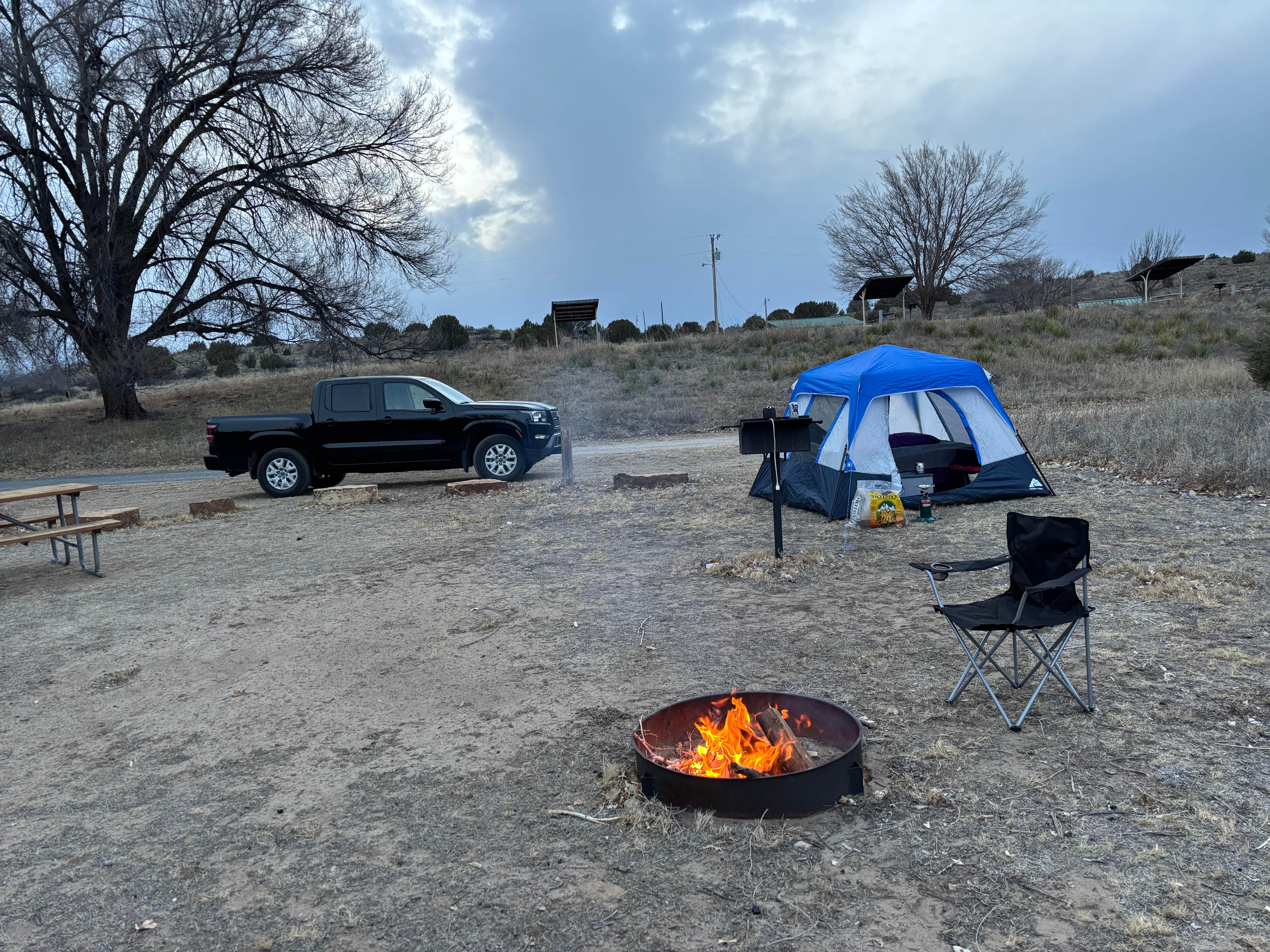 Bruce K.'s photo of camping with pets at Black Mesa State Park Campground near Clayton, NM
