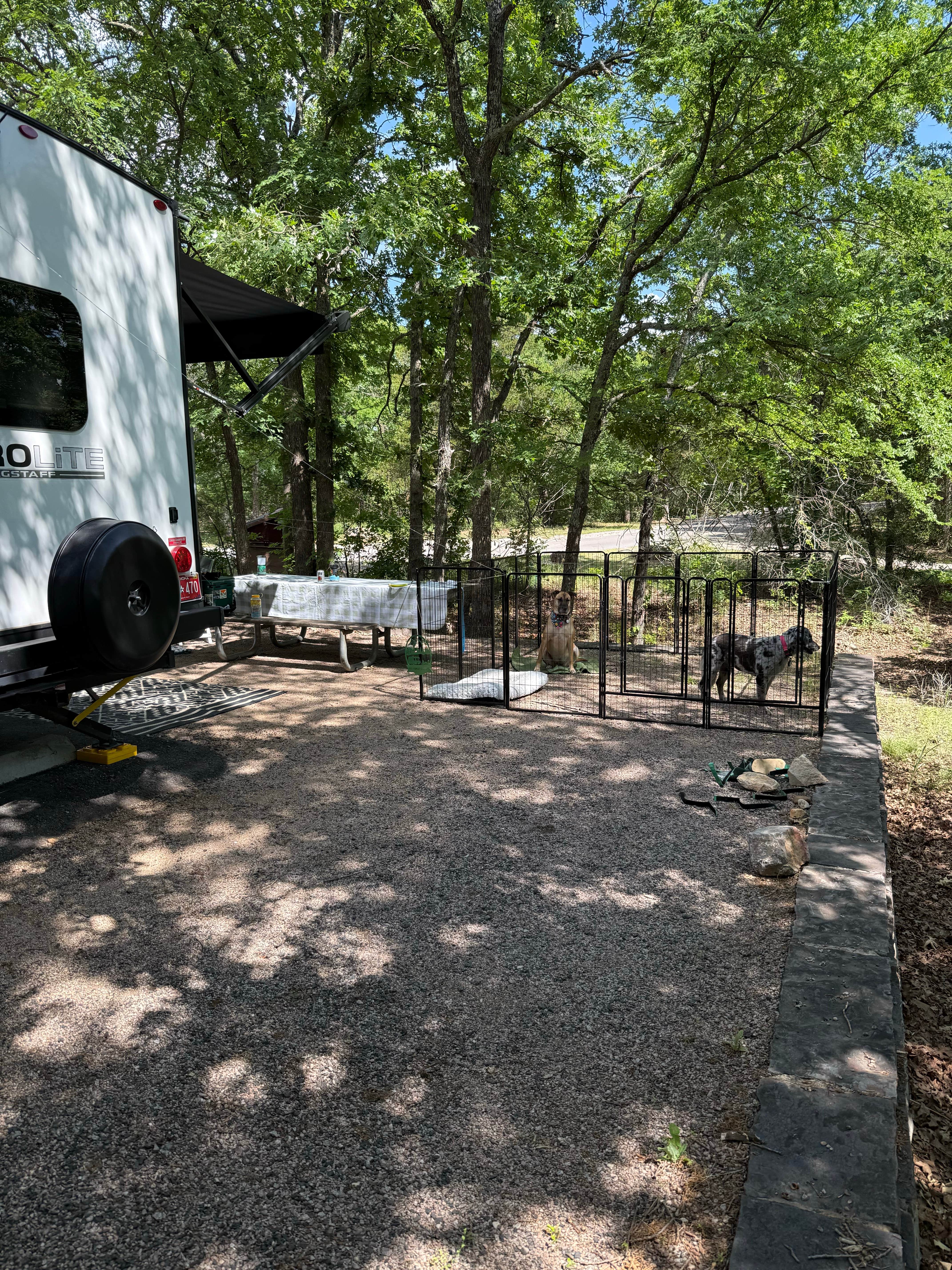 Jennifer O.'s photo of rv camping at The Point Campground — Chickasaw National Recreation Area near Ada, OK