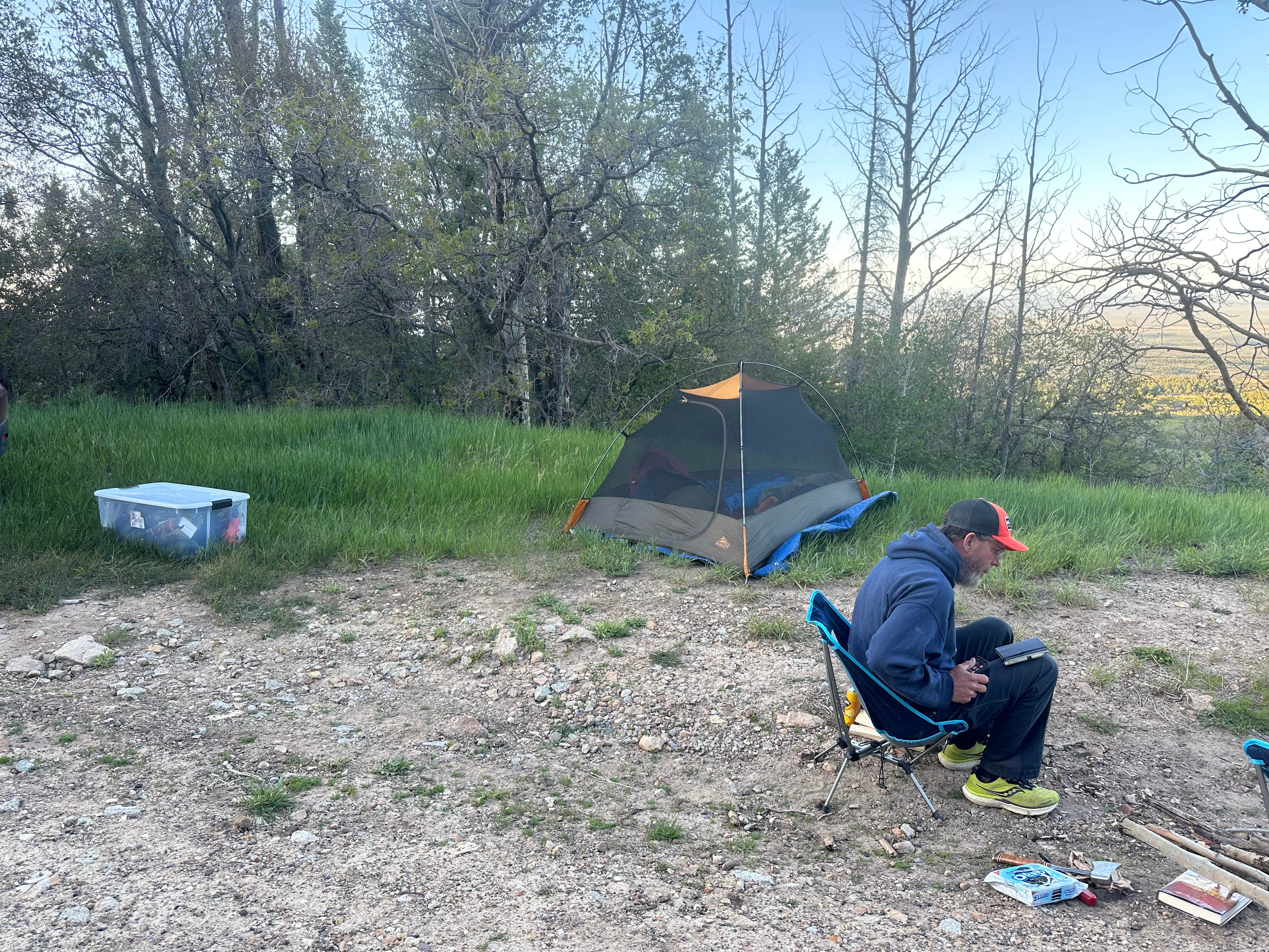 Camping near Camp Jackson Lodge & Retreat: Old Ski Lift on Blue Mountain, Monticello, Utah