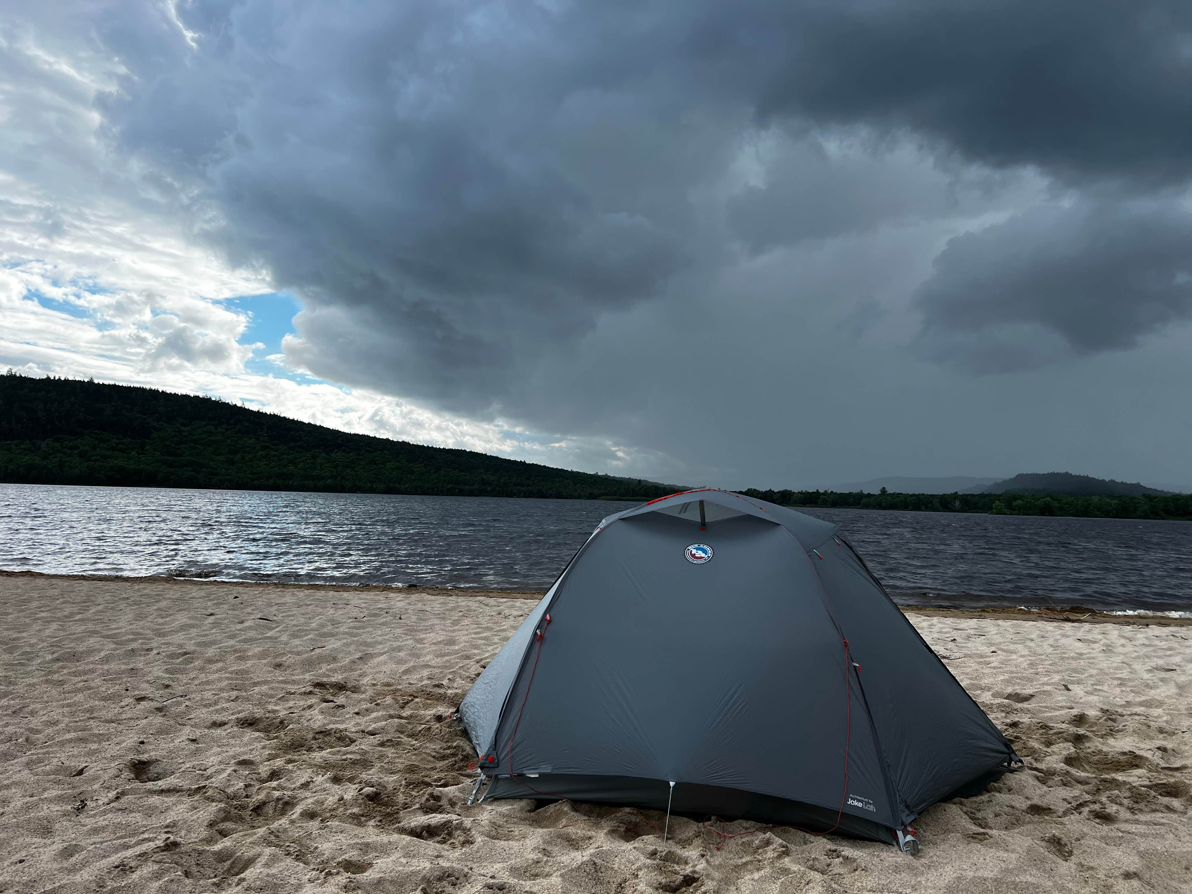 Alexander T.'s photo of tent camping at Omaha Beach near Frenchtown, ME