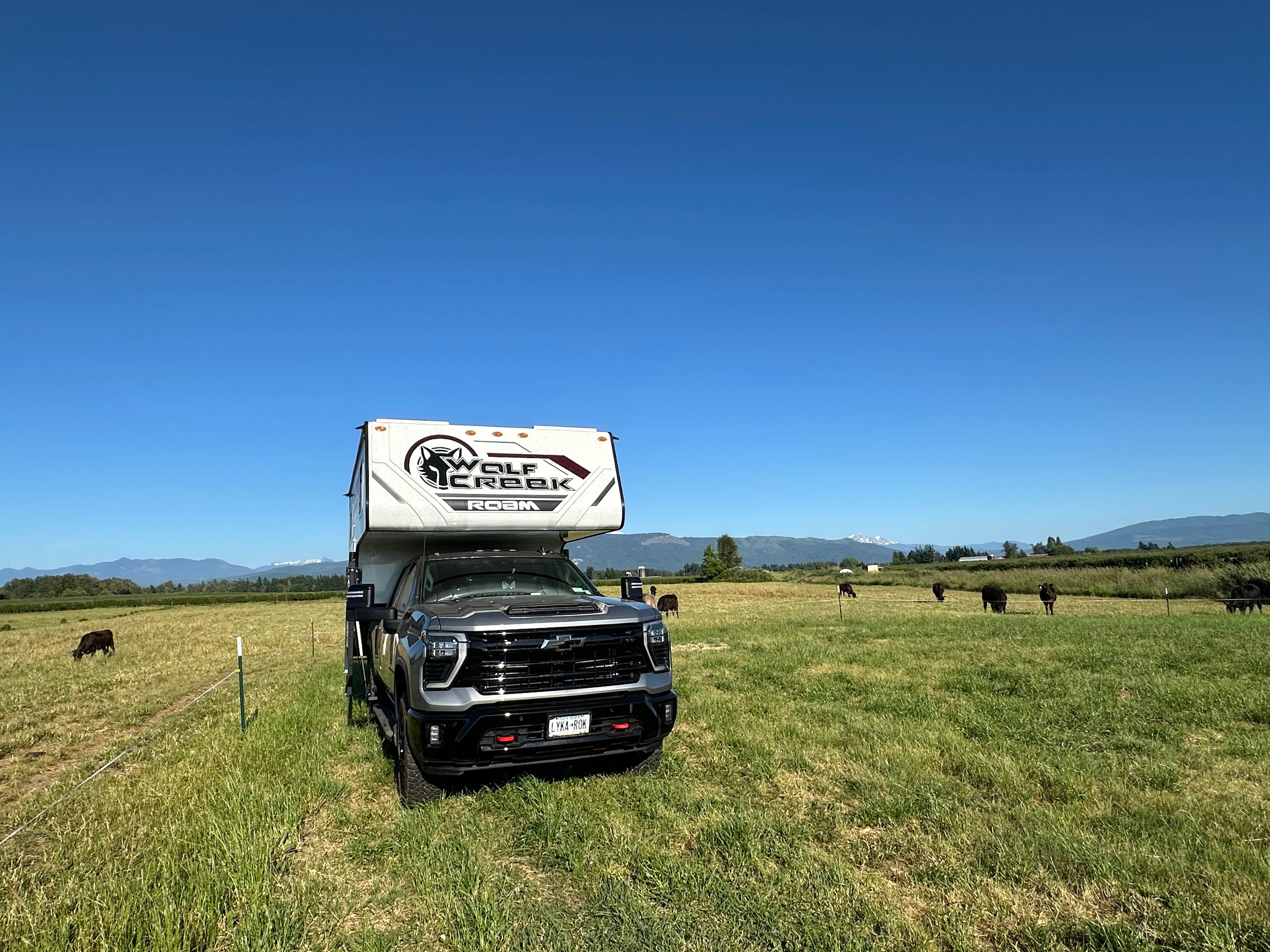 Doreen G.'s photo of camping with pets at Oostema Farmstead near Lummi Island, WA