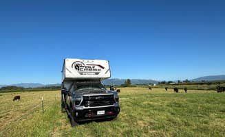 Doreen G.'s photo of camping with pets at Oostema Farmstead near Lummi Island, WA