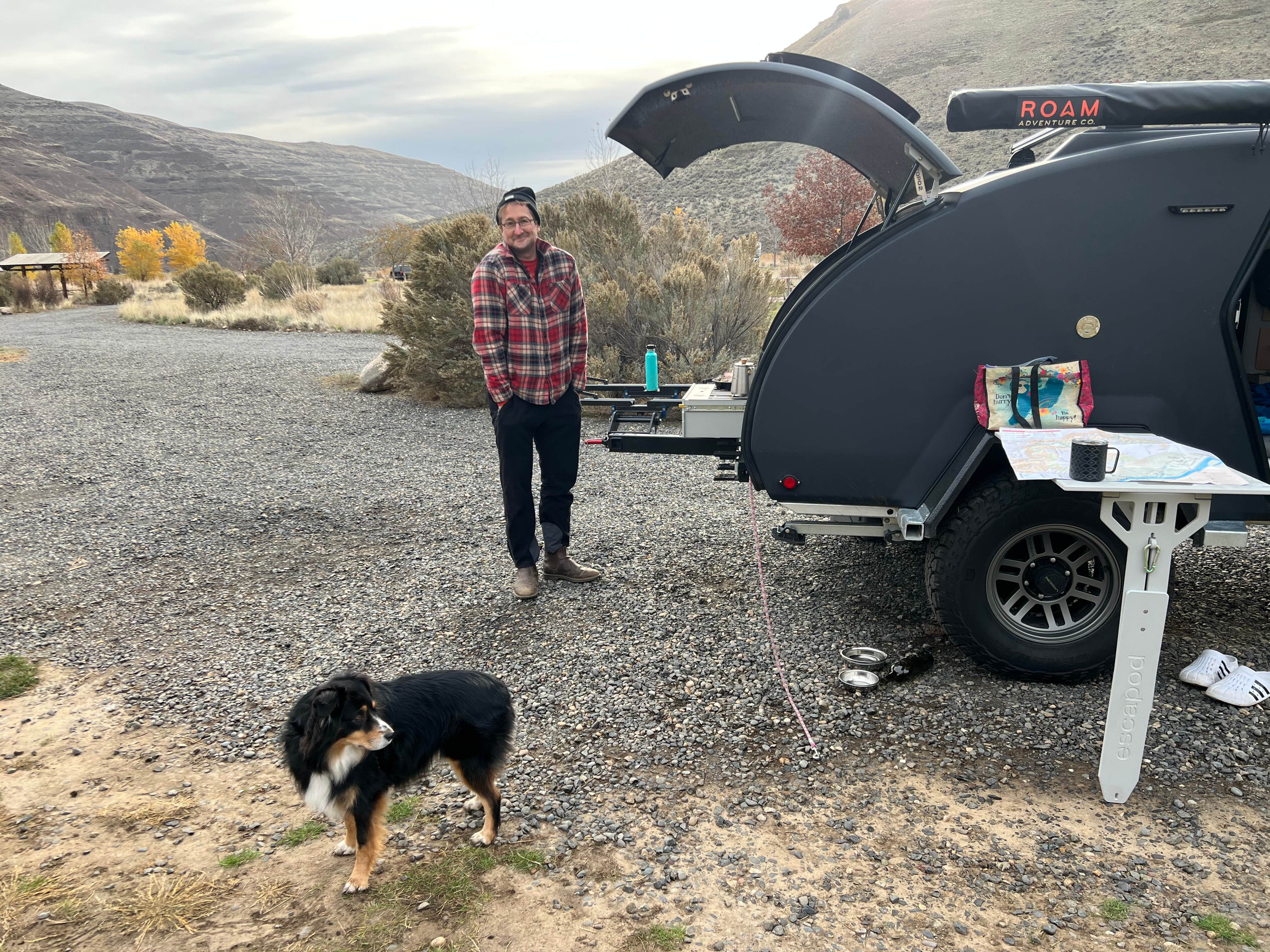 Matt D.'s photo of camping with pets at Lone Tree Campground — Cottonwood Canyon State Park near Moro, OR