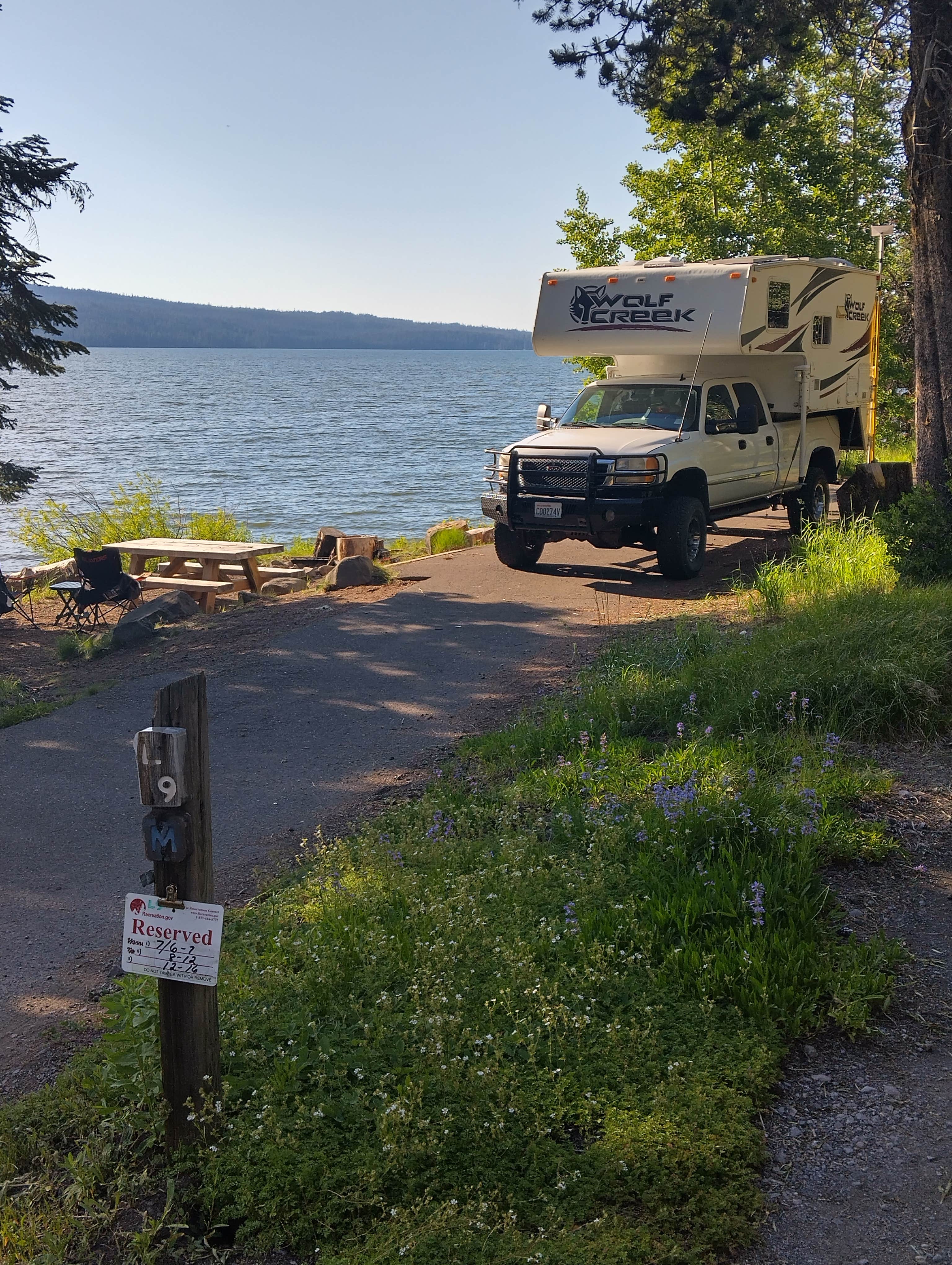 Karla R.'s photo of rv camping at Diamond Lake near Crater Lake National Park