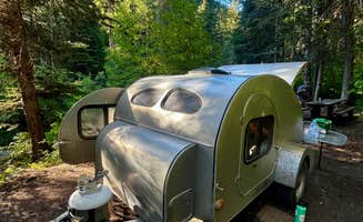 Janet K.'s photo of tent camping at Hurricane Creek Campground near Wallowa Whitman National Forest