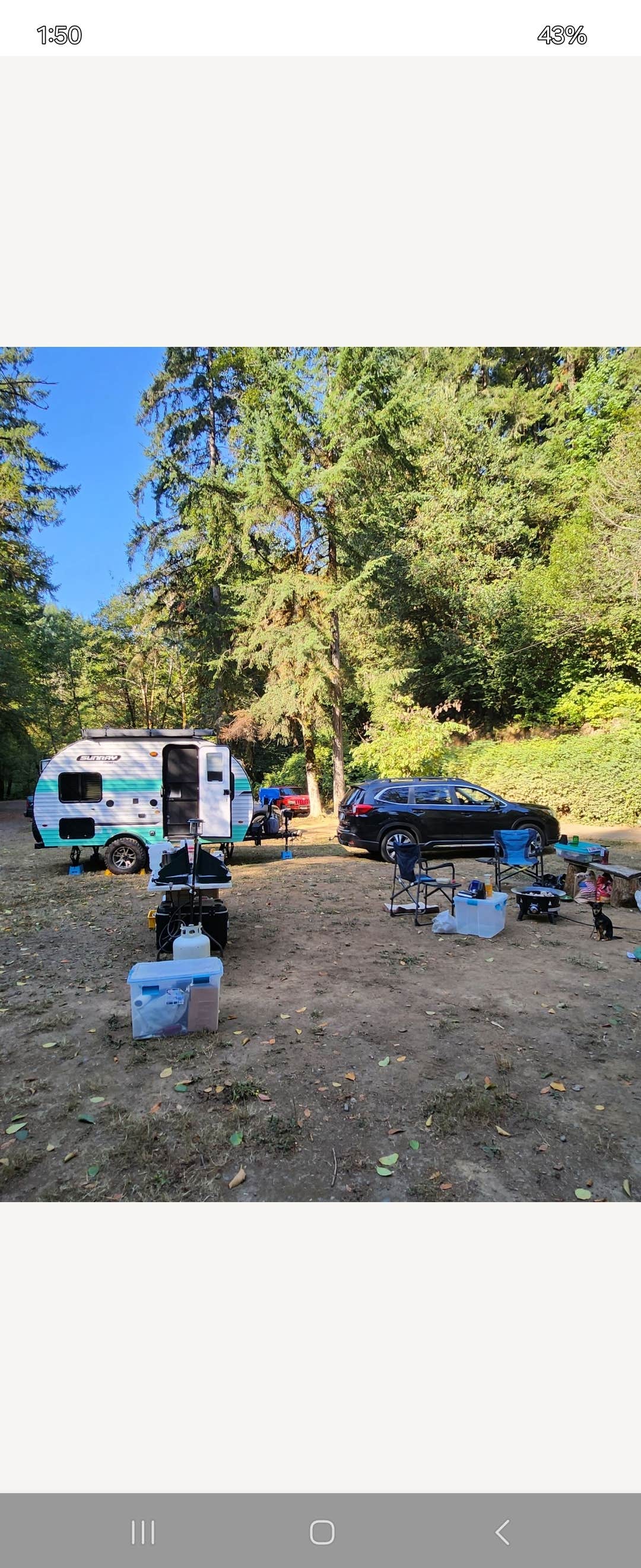 Dan C.'s photo of tent camping at Nesika County Park near Camas Valley, OR