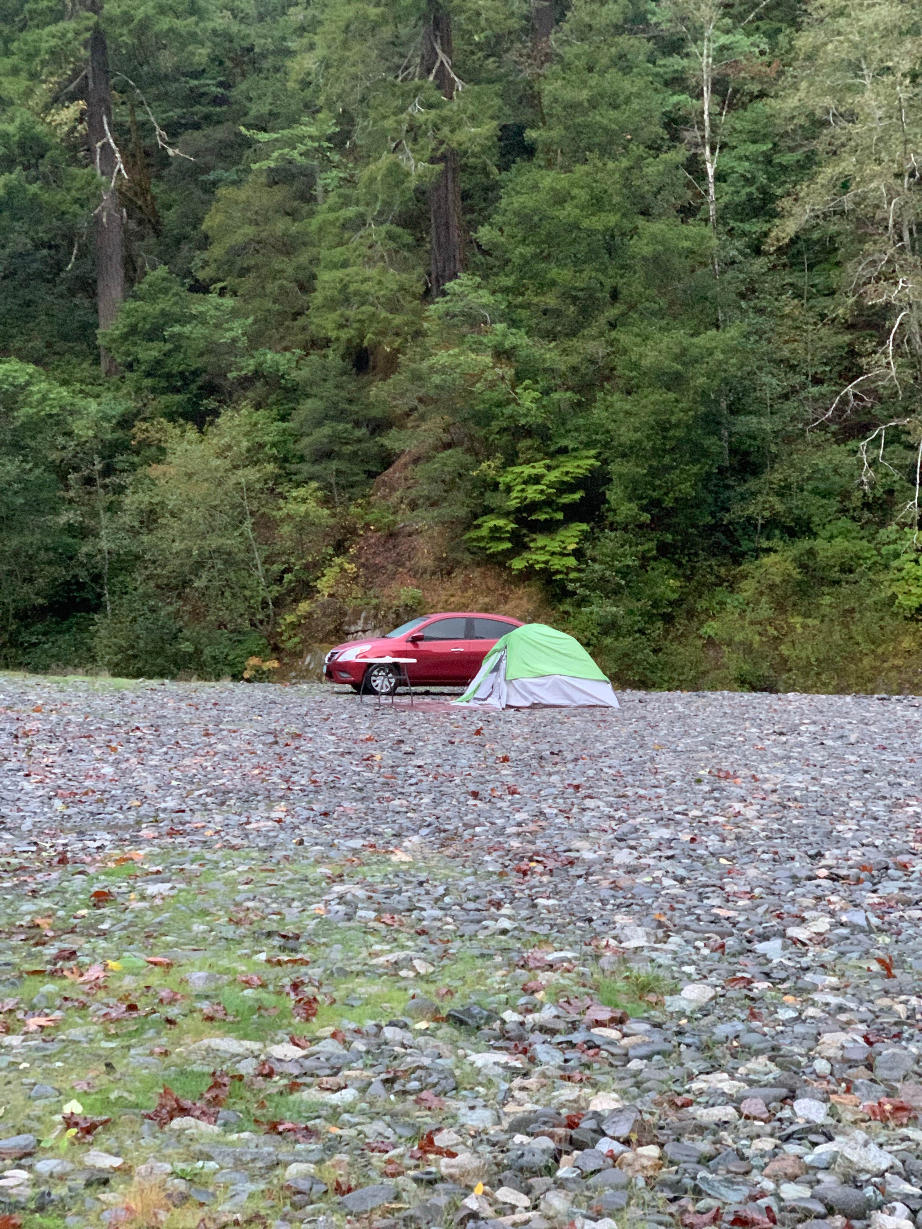 Noah Y.'s photo of a dispersed camping area at Redwood Bar Dispersed Camping near Smith River, CA