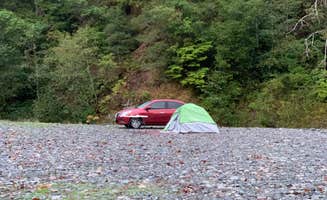 Noah Y.'s photo of a dispersed camping area at Redwood Bar Dispersed Camping near Hiouchi, CA