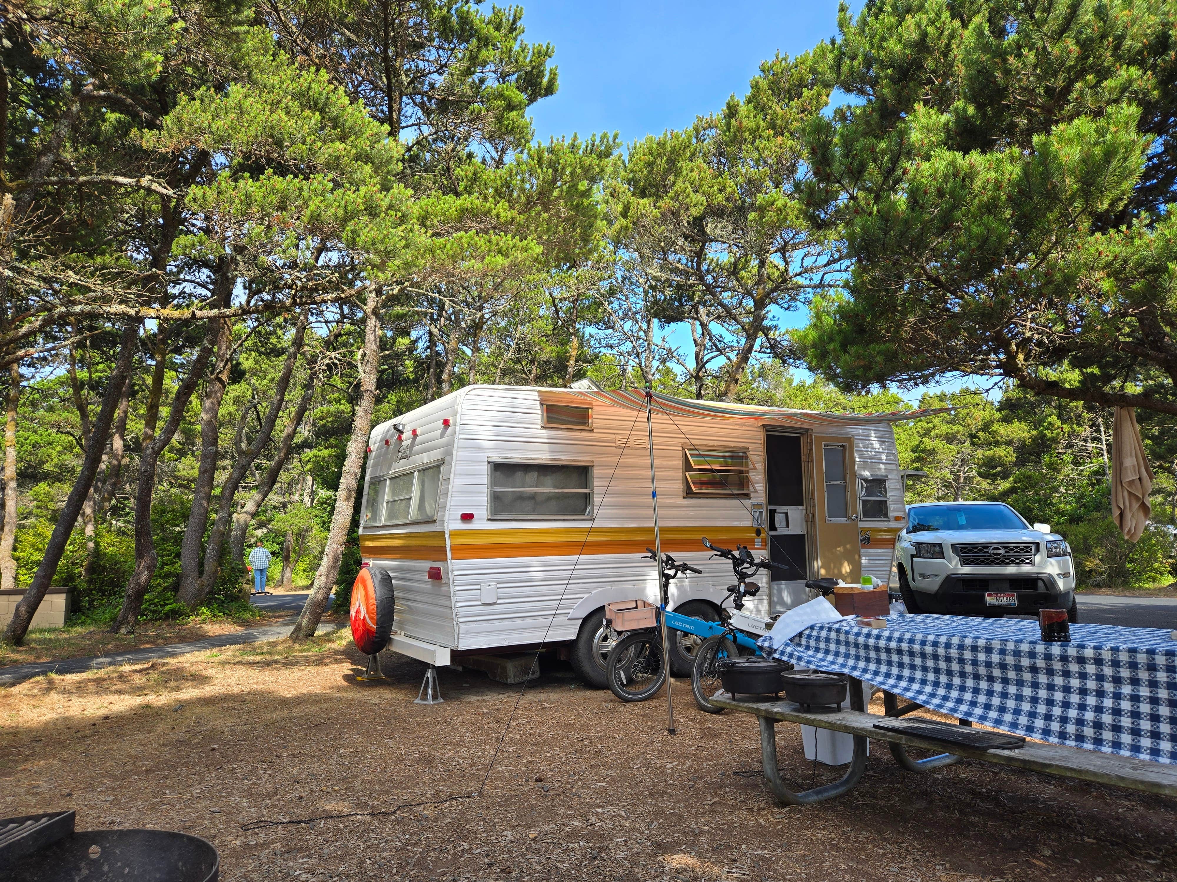 Kellie T.'s photo of rv camping at South Beach State Park Campground near Seal Rock, OR