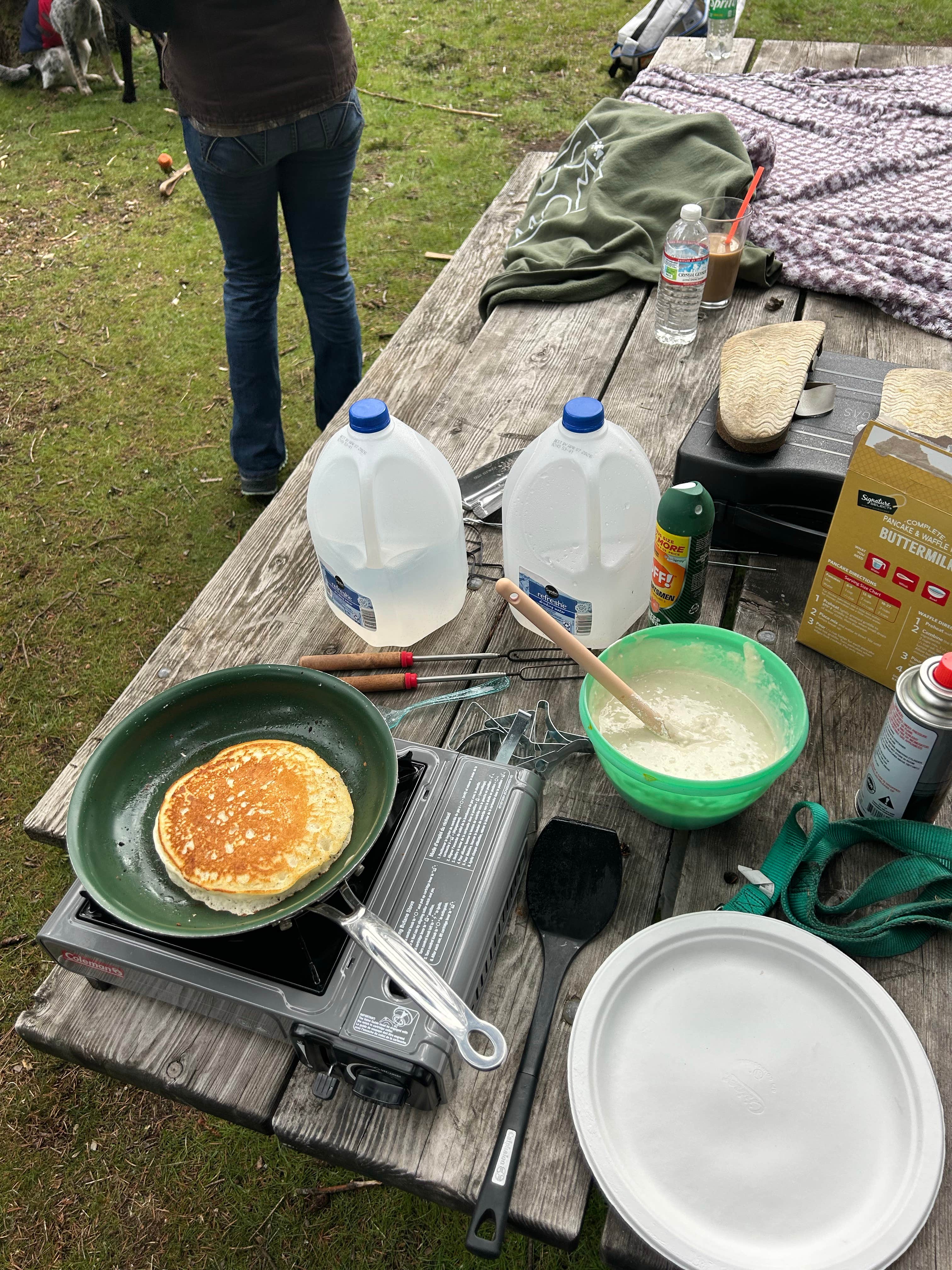 Finna  G.'s photo of camping with pets at Wallowa Lake State Park Campground near Wallowa-Whitman National Forest