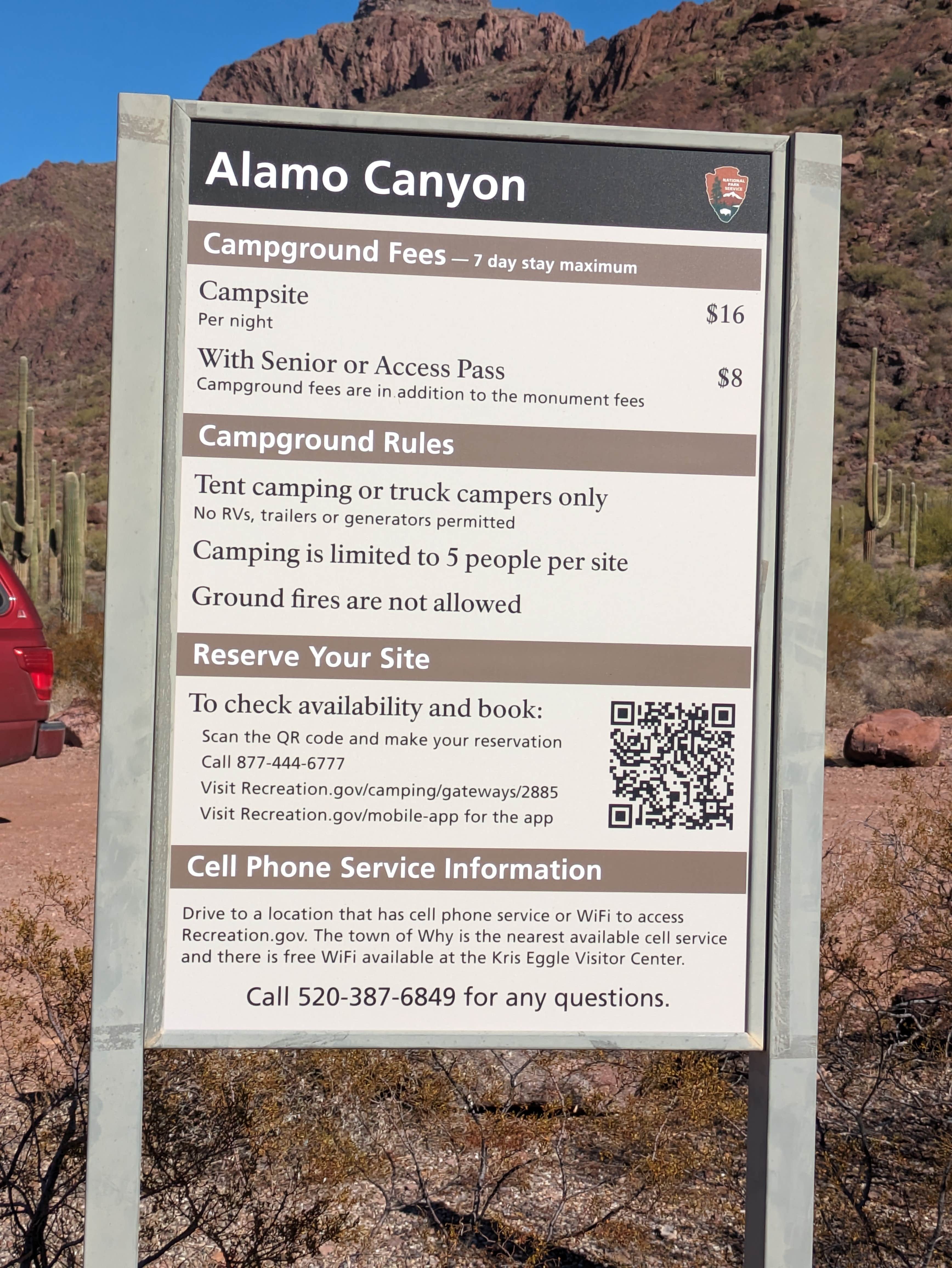 Camper submitted image from Alamo Canyon Primitive Campground — Organ Pipe Cactus National Monument - 5
