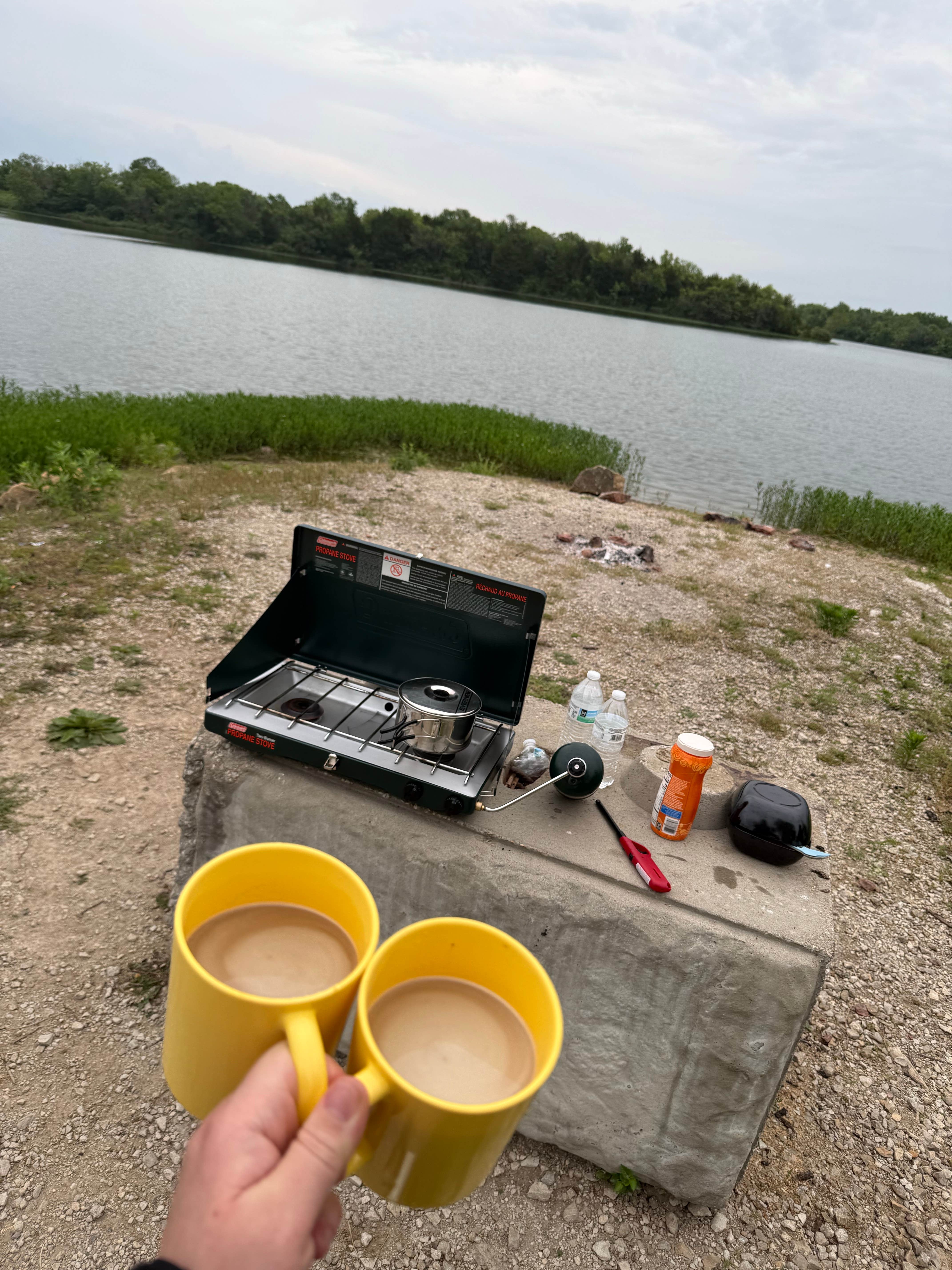 Morgan V.'s photo of a dispersed camping area at Osage State Fishing Lake near Lawrence, KS