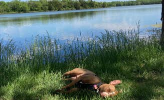 Lucy P.'s photo of camping with pets at Osage State Fishing Lake near Emporia, KS