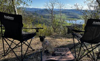 Erika L.'s photo of camping with pets at Dispersed Overlook off Hwy 40 near Hayden, CO