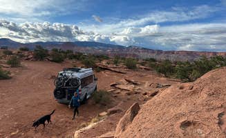 Teresa A.'s photo of camping with pets at Overlook Point Dispersed Site near Capitol Reef National Park