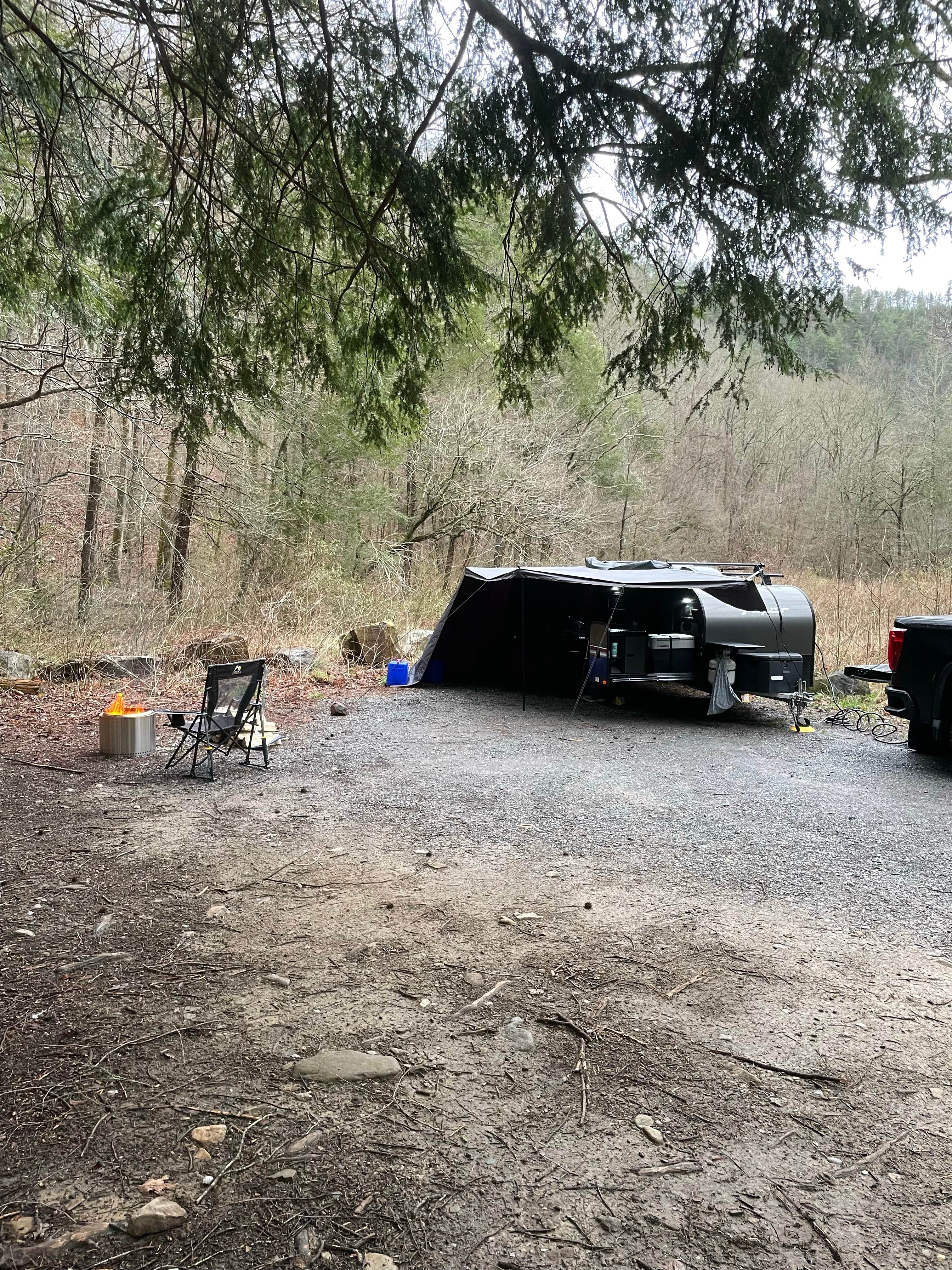 Andrew S.'s photo of a dispersed camping area at Paint Creek Corridor near Candler, NC