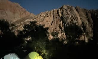 Camping near Los Palmas Oasis: Painted Canyon, Mecca, California