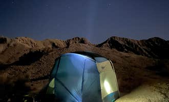 Camping near Mecca Hills Wilderness: Painted Canyon, Mecca, California