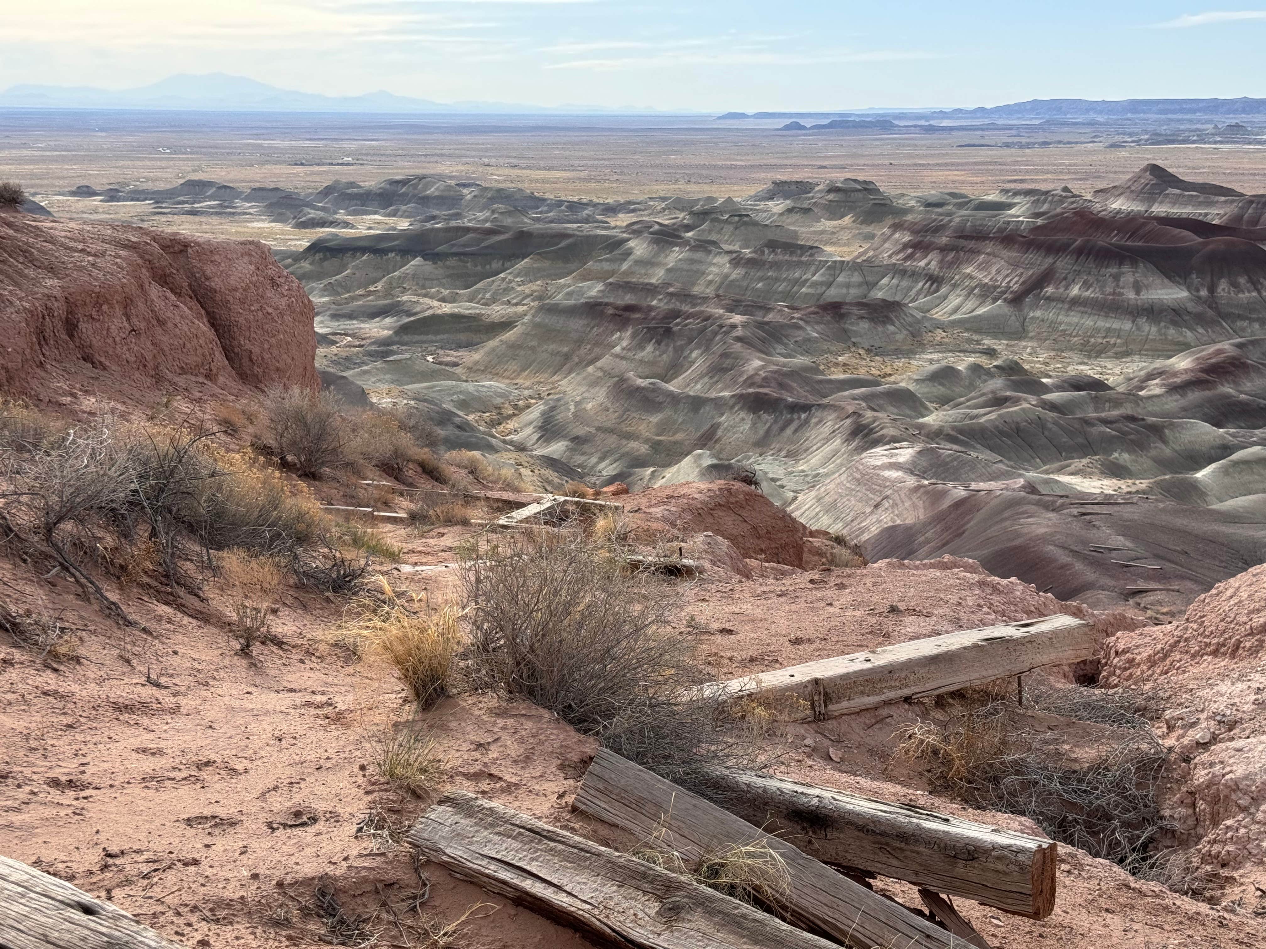 Camper submitted image from Painted Desert Rim Drive Dispersed Pulloff - 1