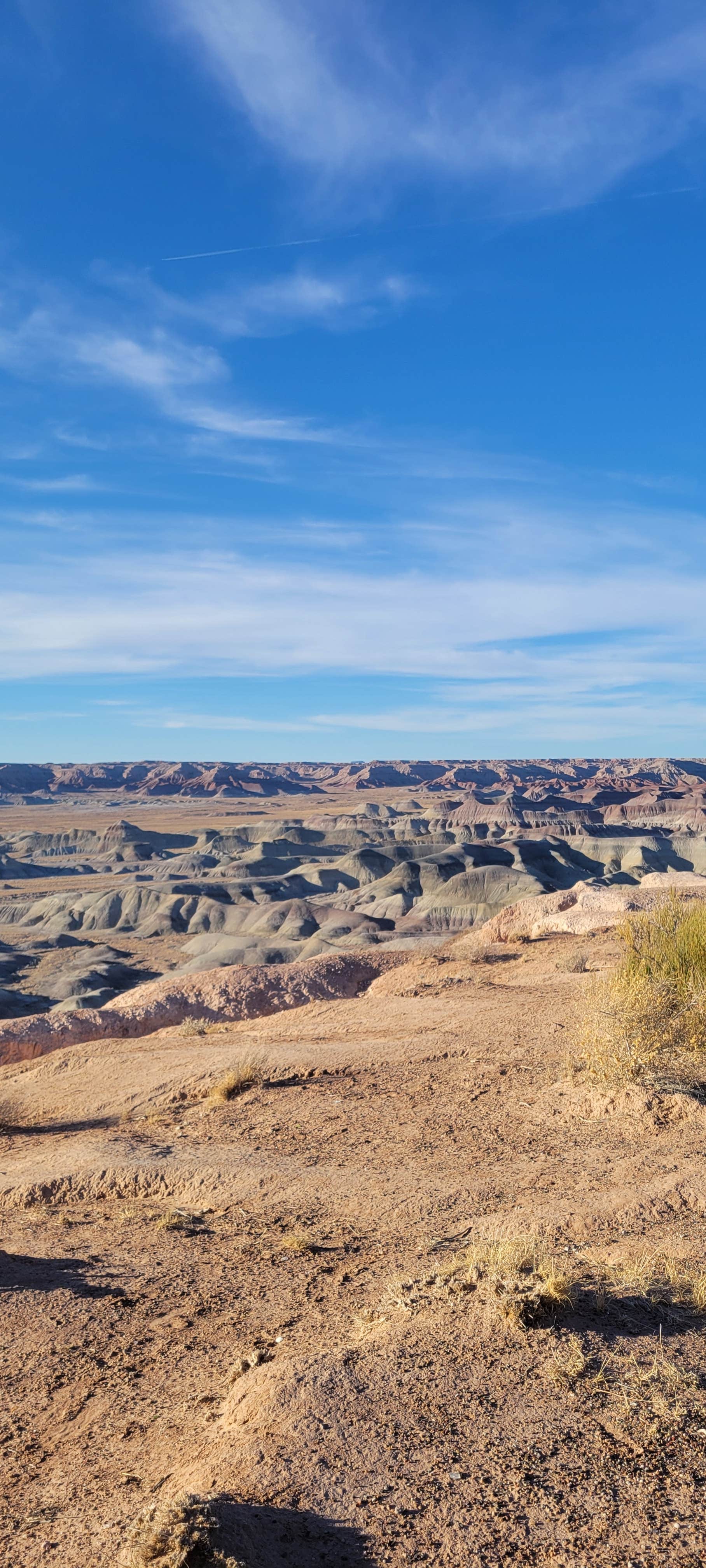 Russell P.'s photo of a dispersed camping area at Painted Desert Rim Drive Dispersed Pulloff near Petrified Forest Natl Park, AZ