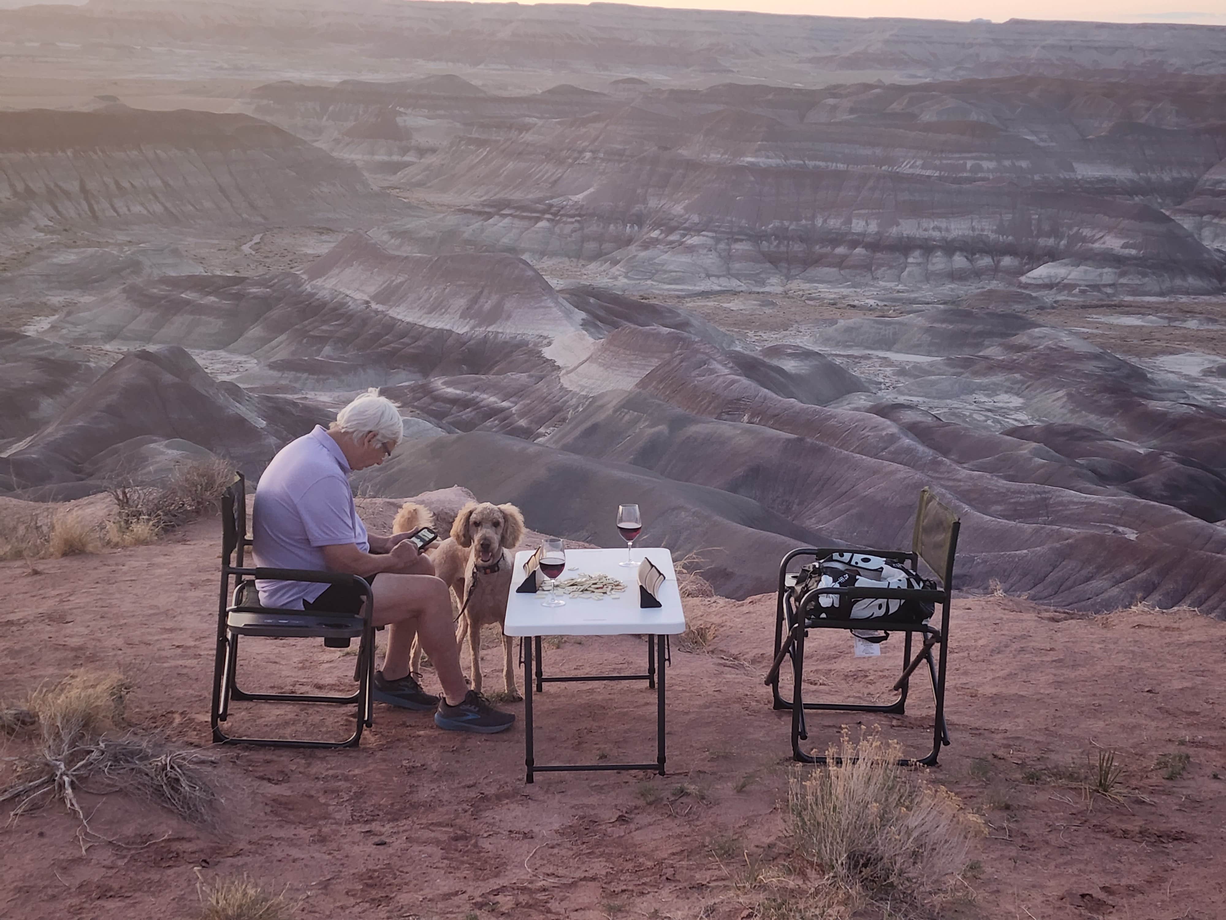 Camper submitted image from Painted Desert Rim Drive Dispersed Pulloff - 4