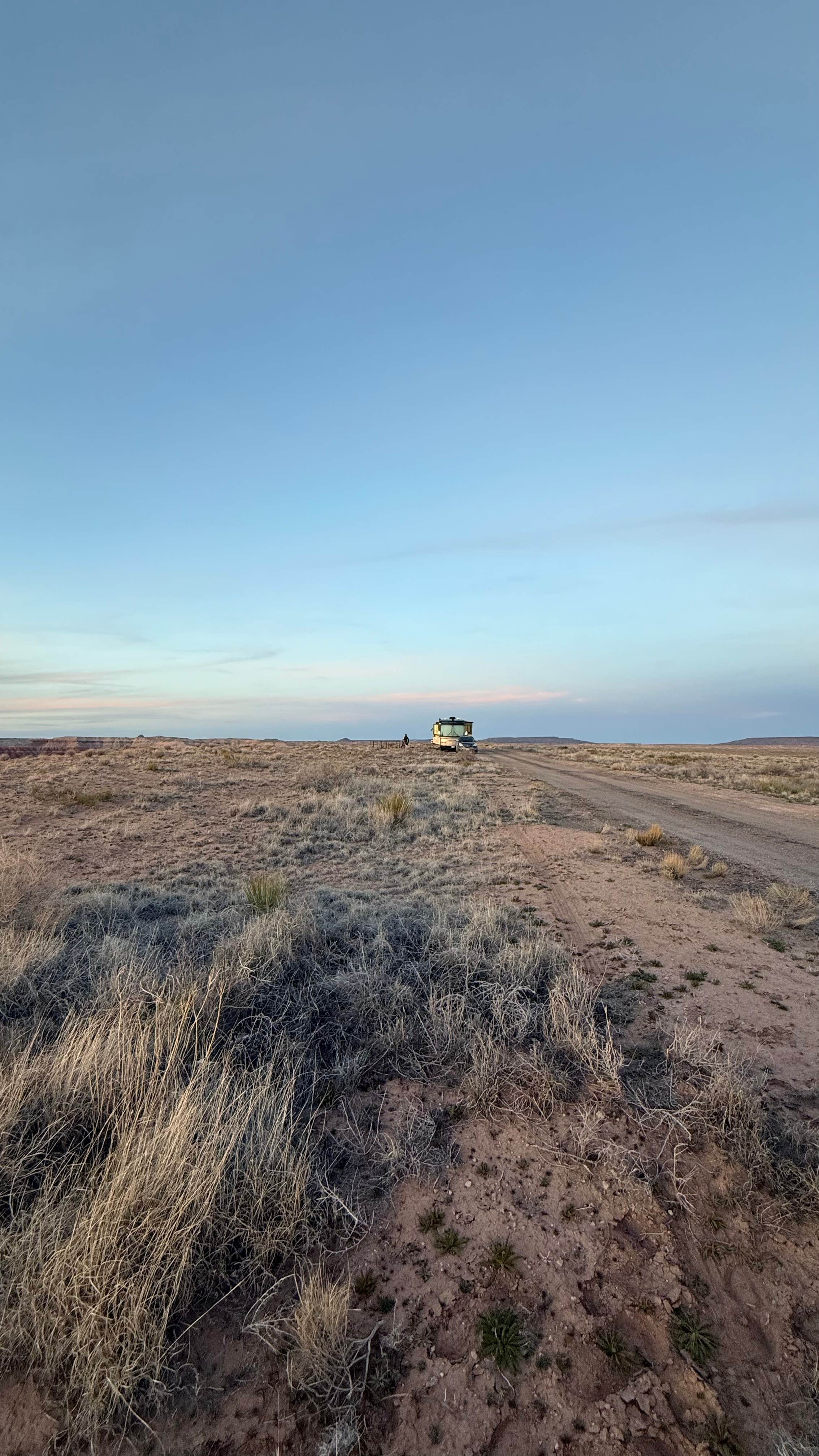 Tonya's photo of a dispersed camping area at Painted Desert Rim Drive Dispersed Pulloff near Leupp, AZ