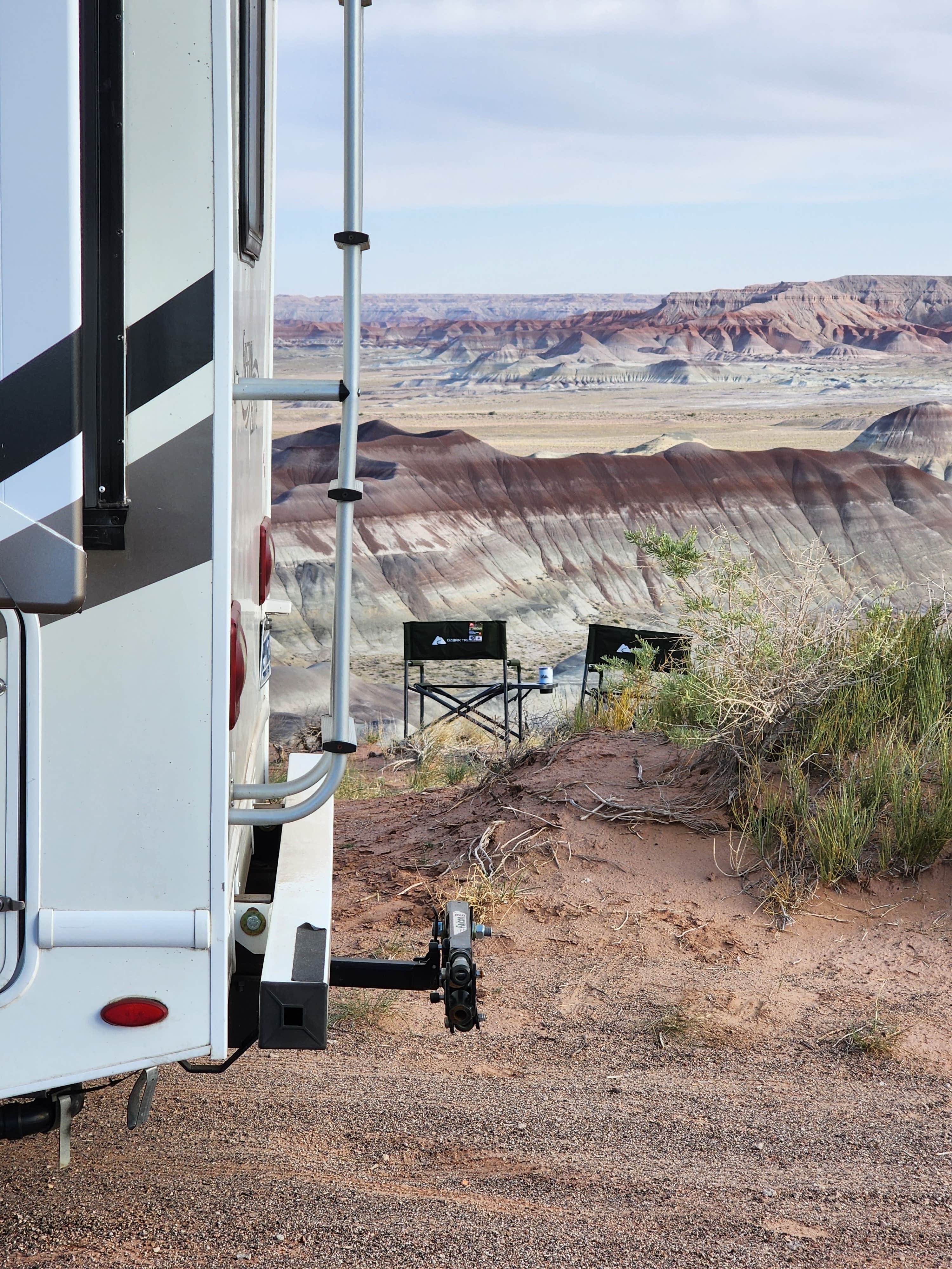 Dana H.'s photo of rv camping at Painted Desert Rim Drive Dispersed Pulloff near Winslow, AZ