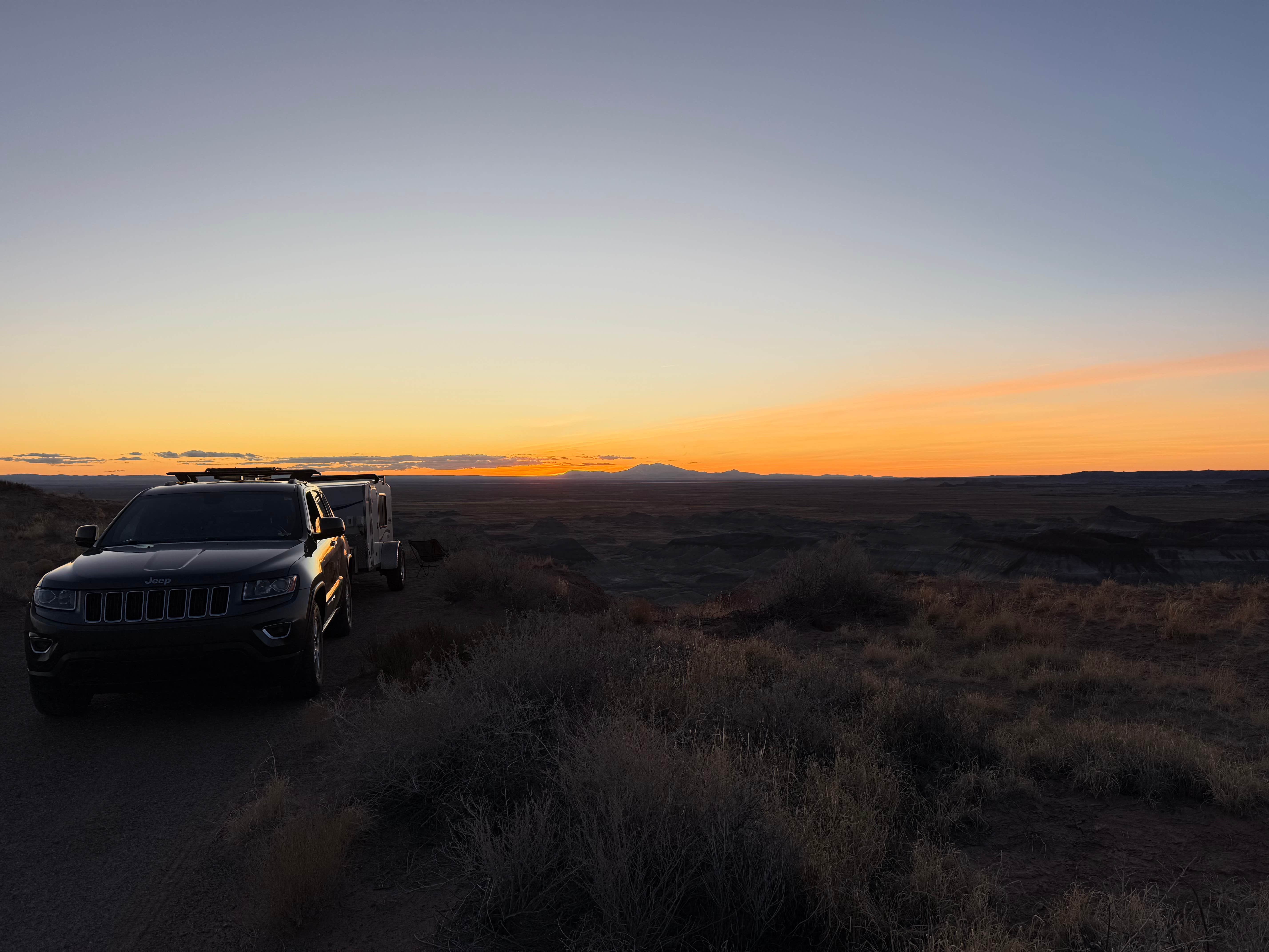 Camper submitted image from Painted Desert Rim Drive Dispersed Pulloff - 4