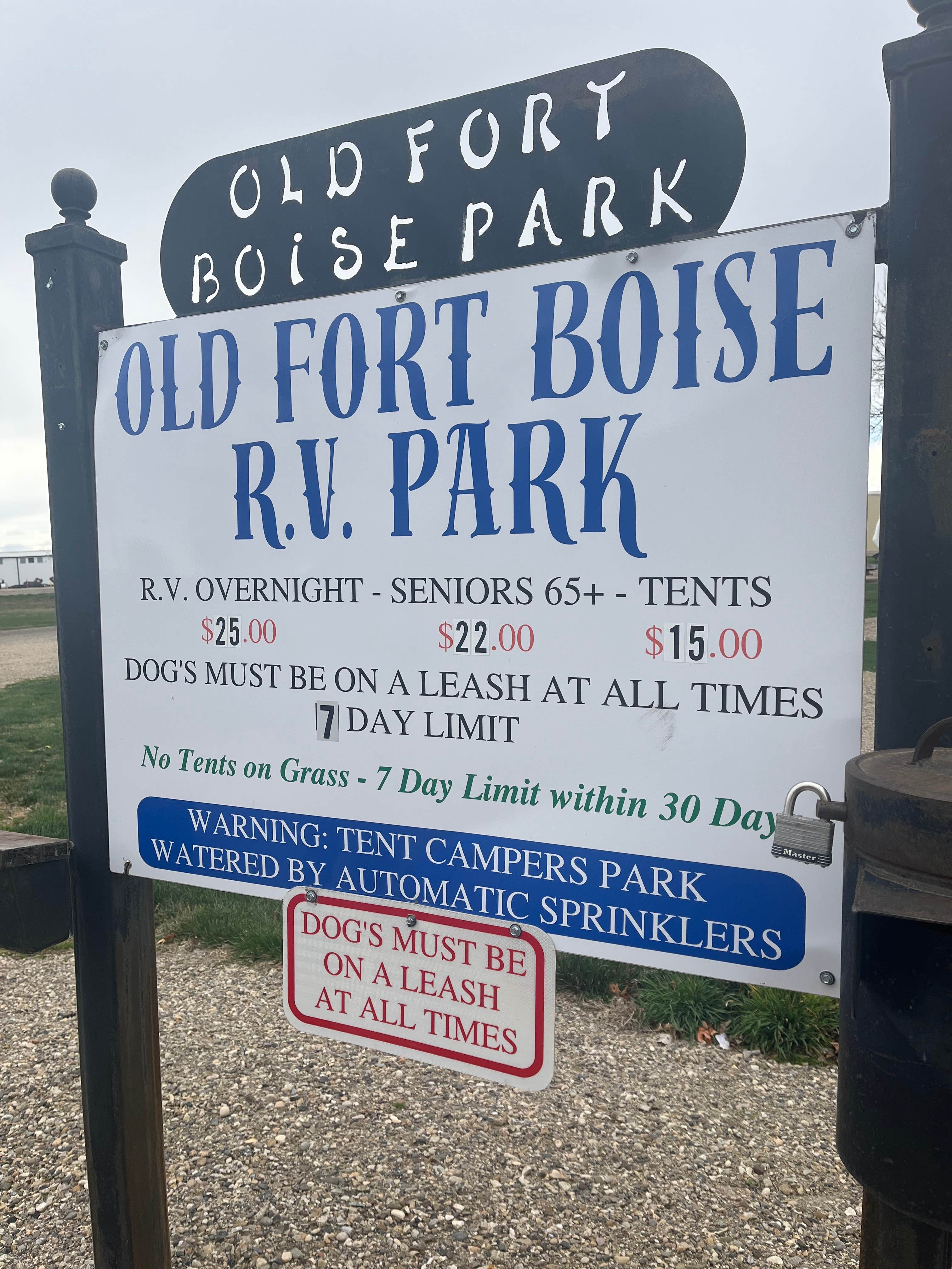 Camper-submitted photo at Old Fort Boise RV Park near Nyssa, OR