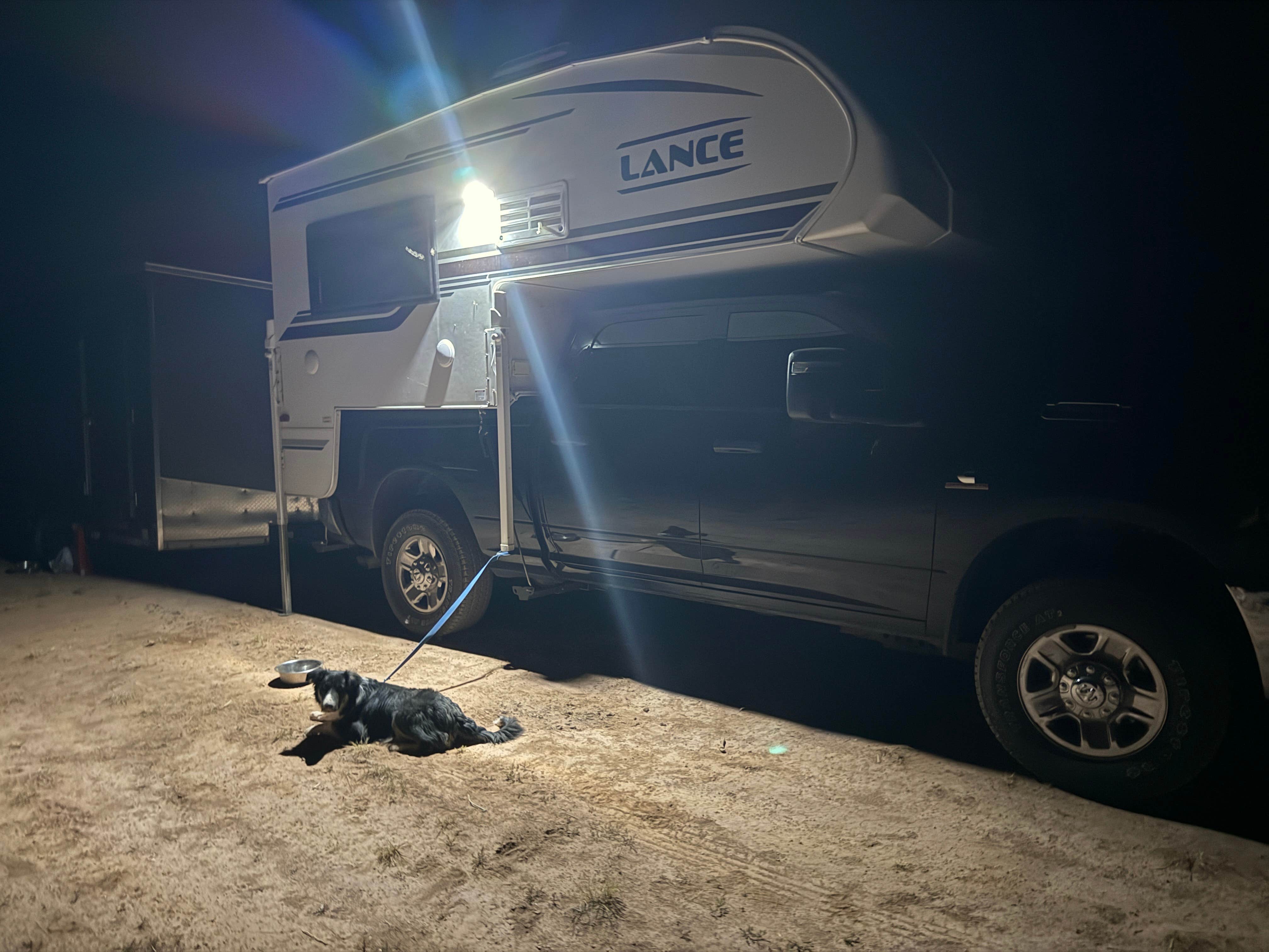 Samantha L.'s photo of camping with pets at Parowan Gap Petroglyphs near Cedar City, UT