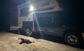 Samantha L.'s photo of camping with pets at Parowan Gap Petroglyphs near Beaver, UT