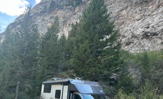 Leslie S.'s photo of rv camping at Pass Creek Narrows Camping Area & Picnic Site near Mackay, ID