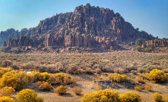 Camping near Desert National Wildlife Range: Peavine Campground, Round Mountain, Nevada